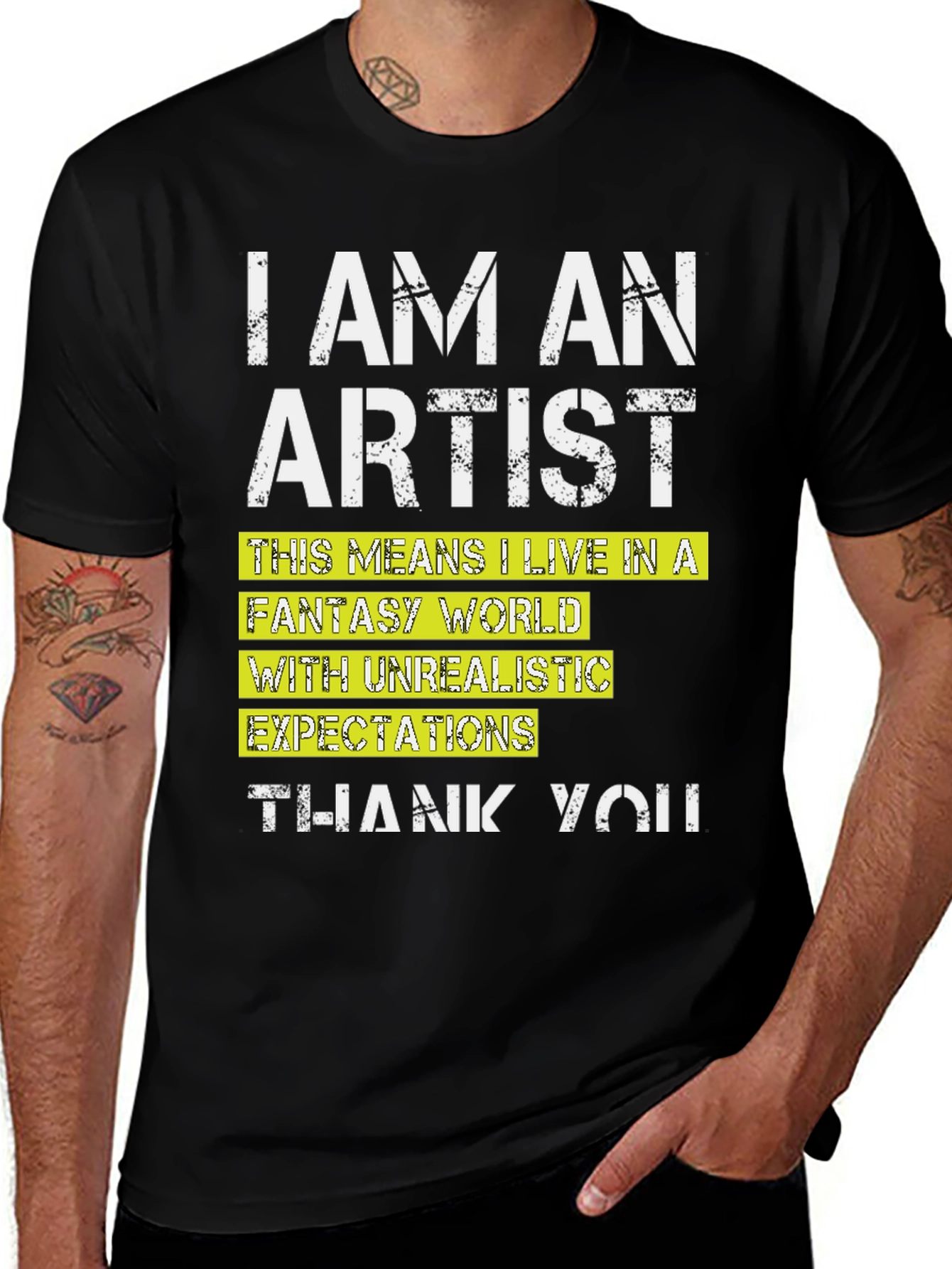 I Am An Artist Graphic Tee - Humorous Design