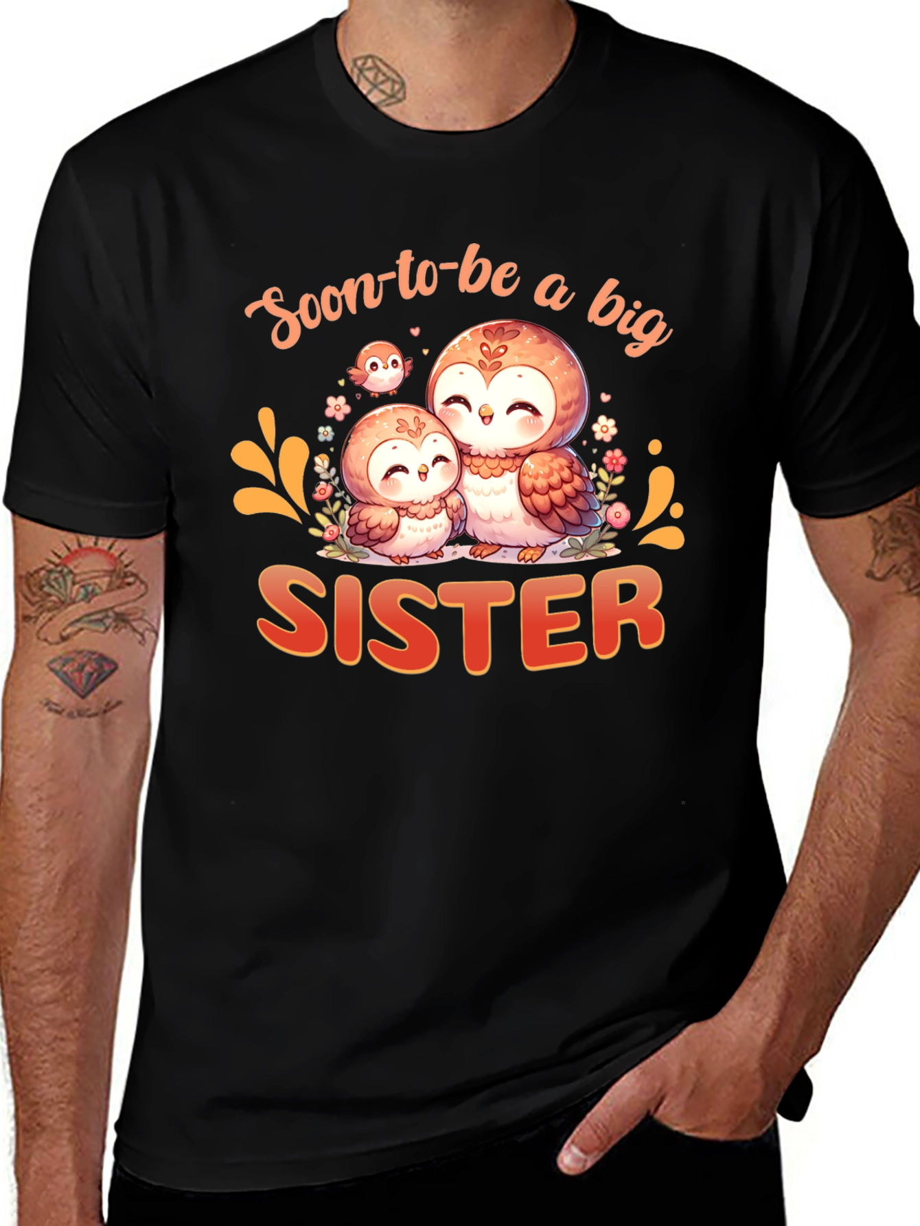 Soon-to-Be Big Sister Owl T-Shirt