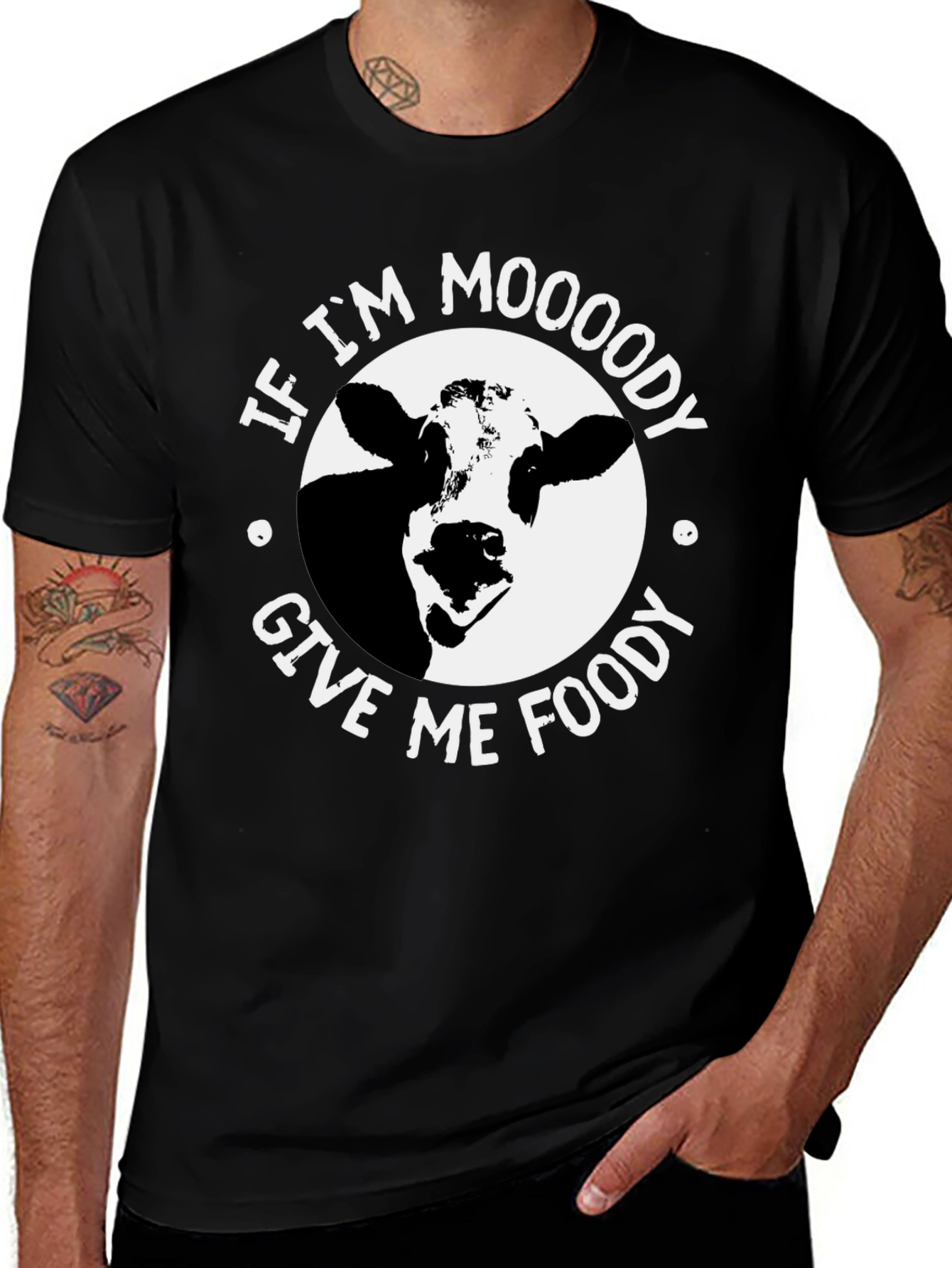 Variant 30 of Moody Cow Graphic Tee - Funny Unisex T-Shirt