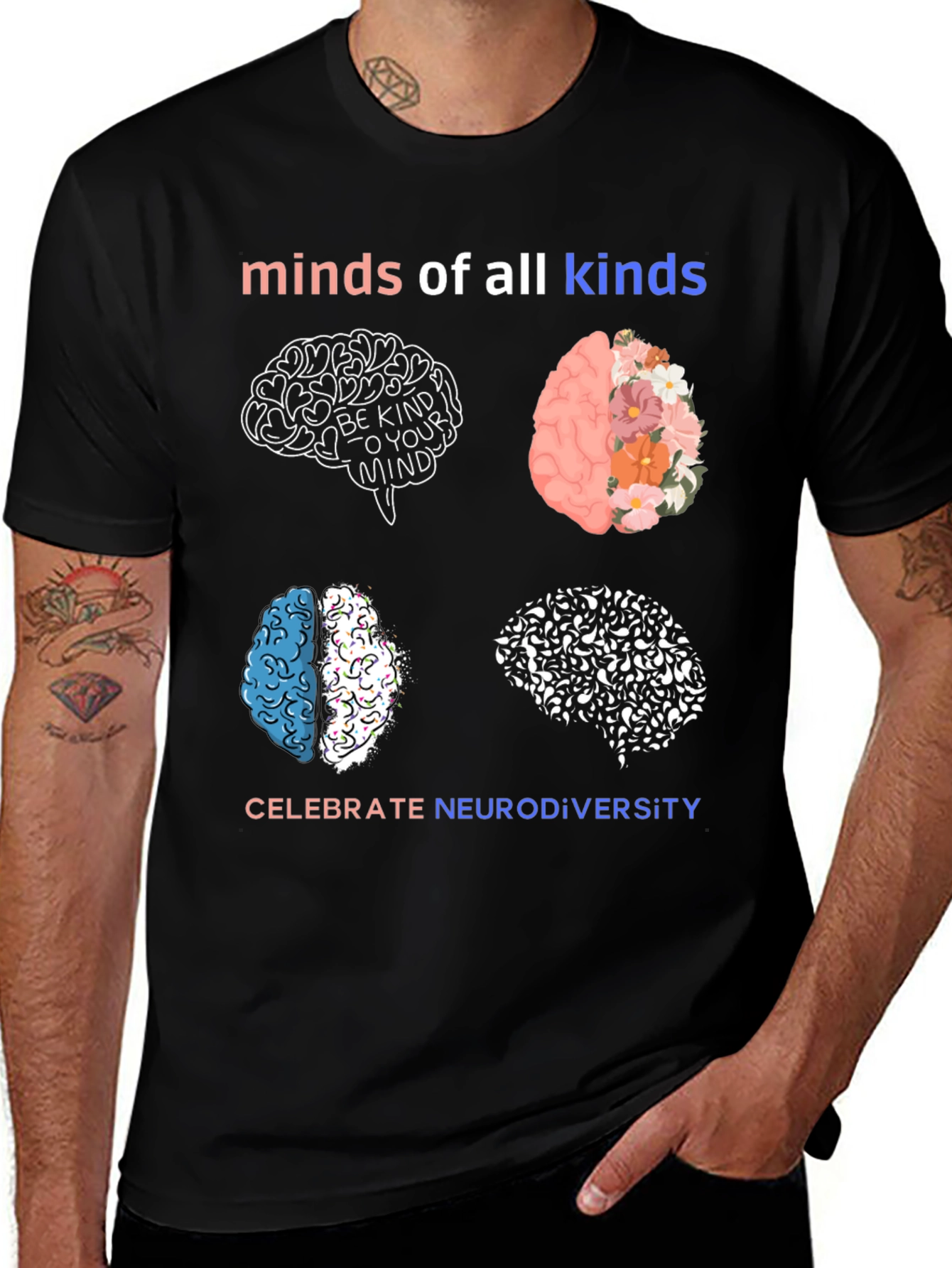Variant 12 of Neurodiversity Minds of All Kinds T-Shirt