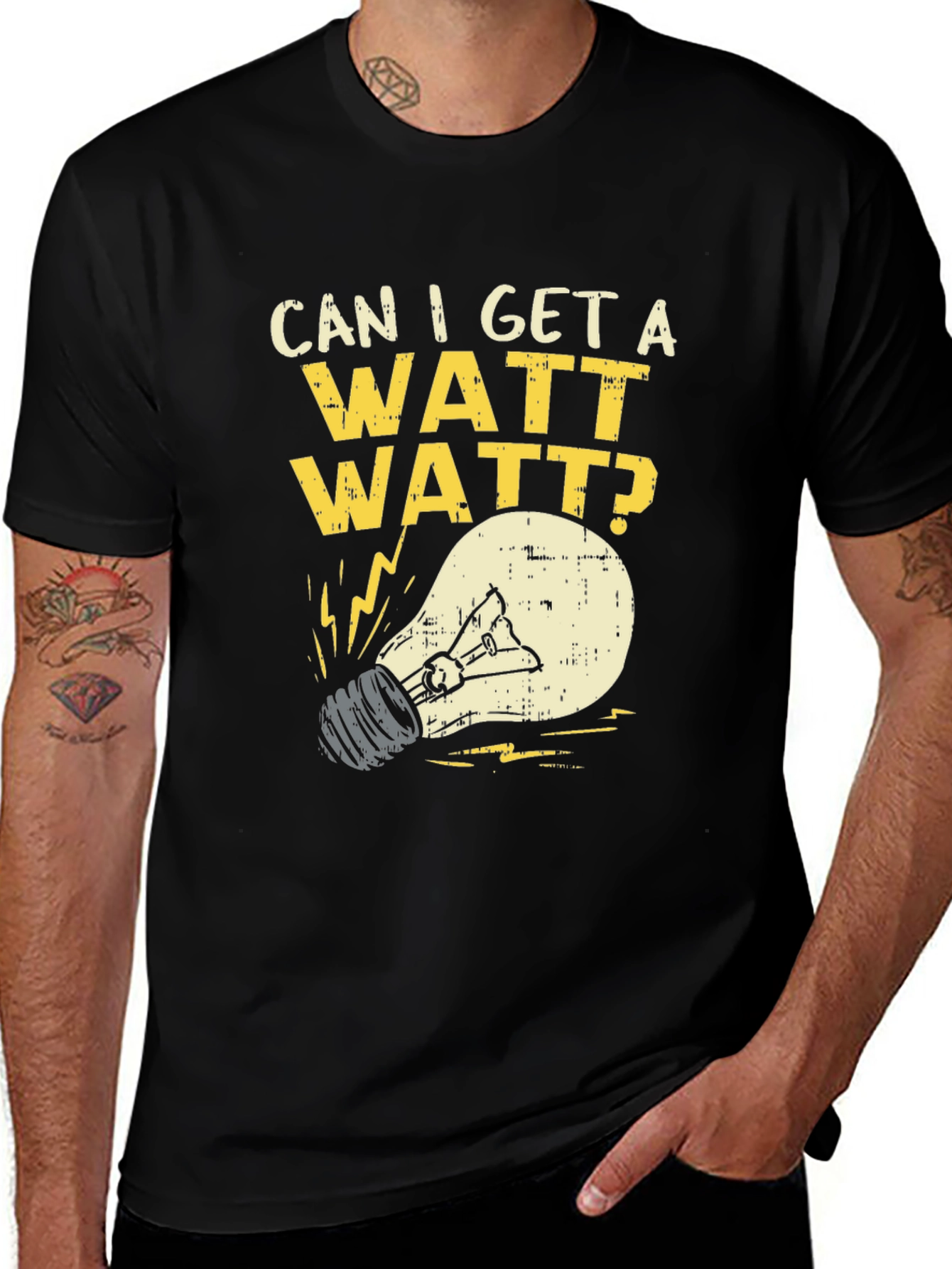 Variant 5 of Can I Get A Watt Watt? Graphic T-Shirt