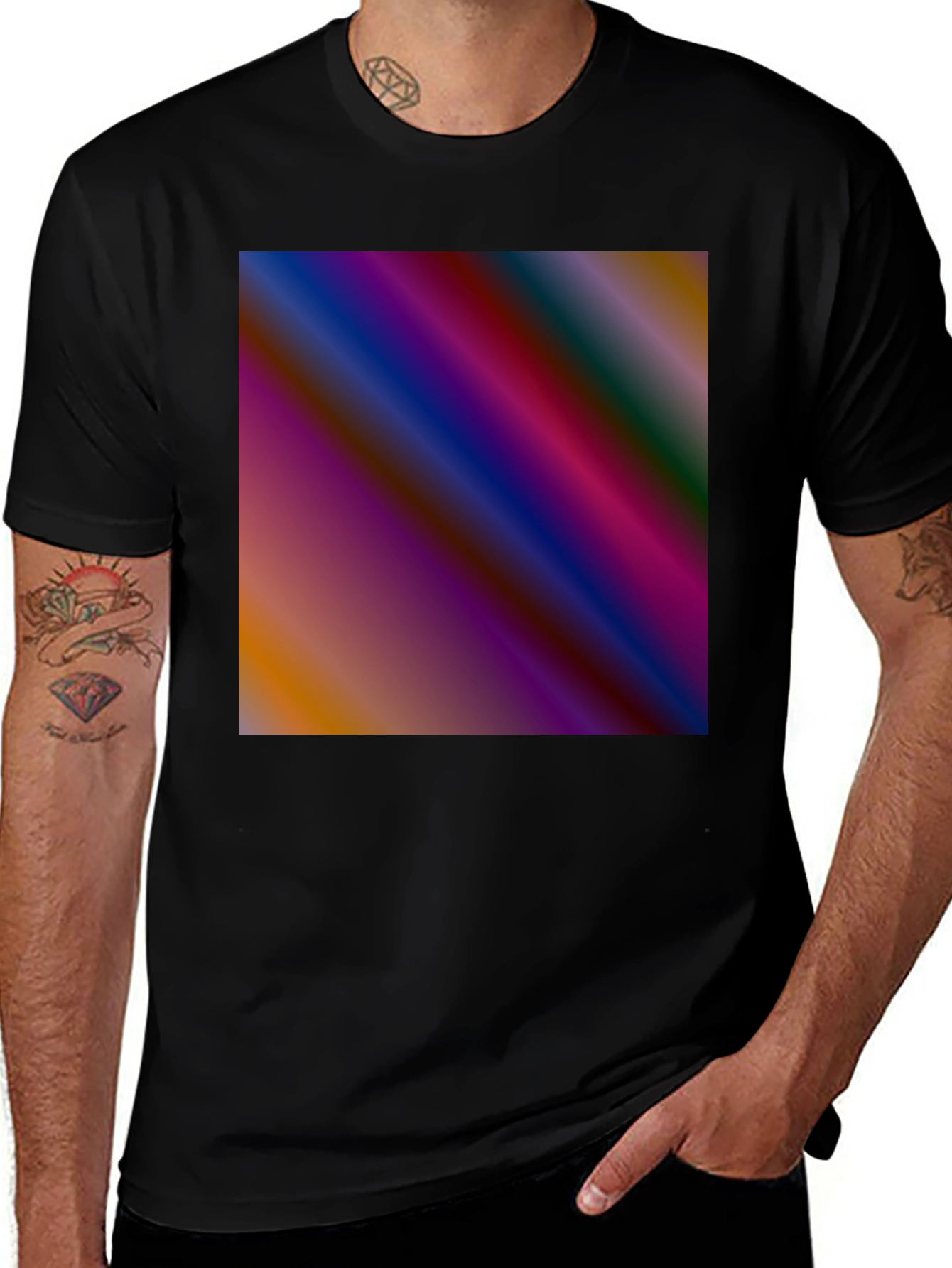 Variant 19 of Abstract Graphic Black T-Shirt
