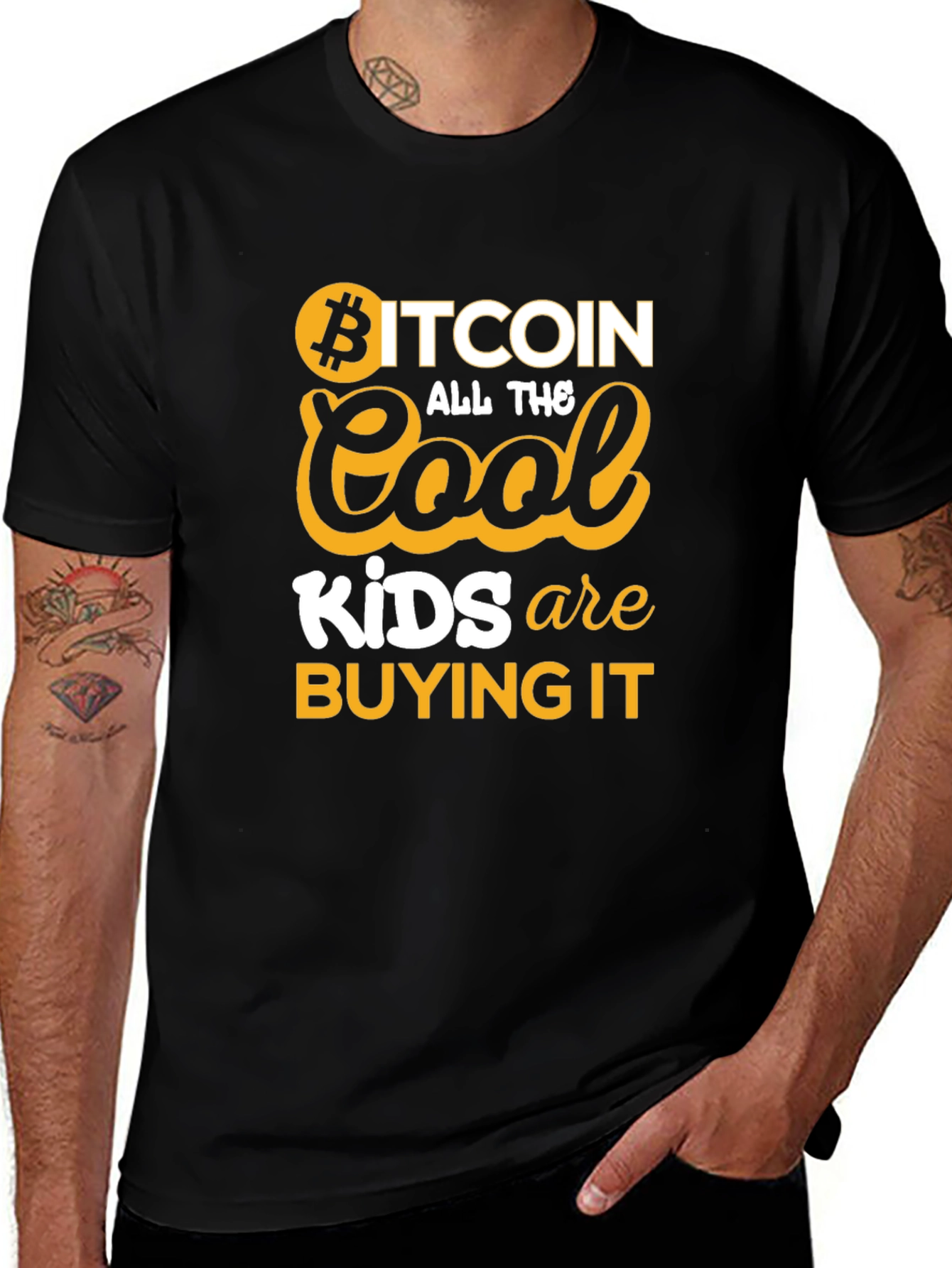 Bitcoin Cool Kids Buying It Graphic T-Shirt