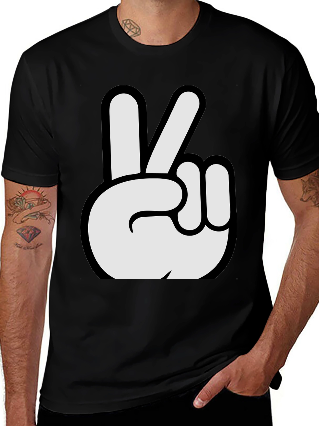 Variant 19 of Peace Sign Graphic T-Shirt