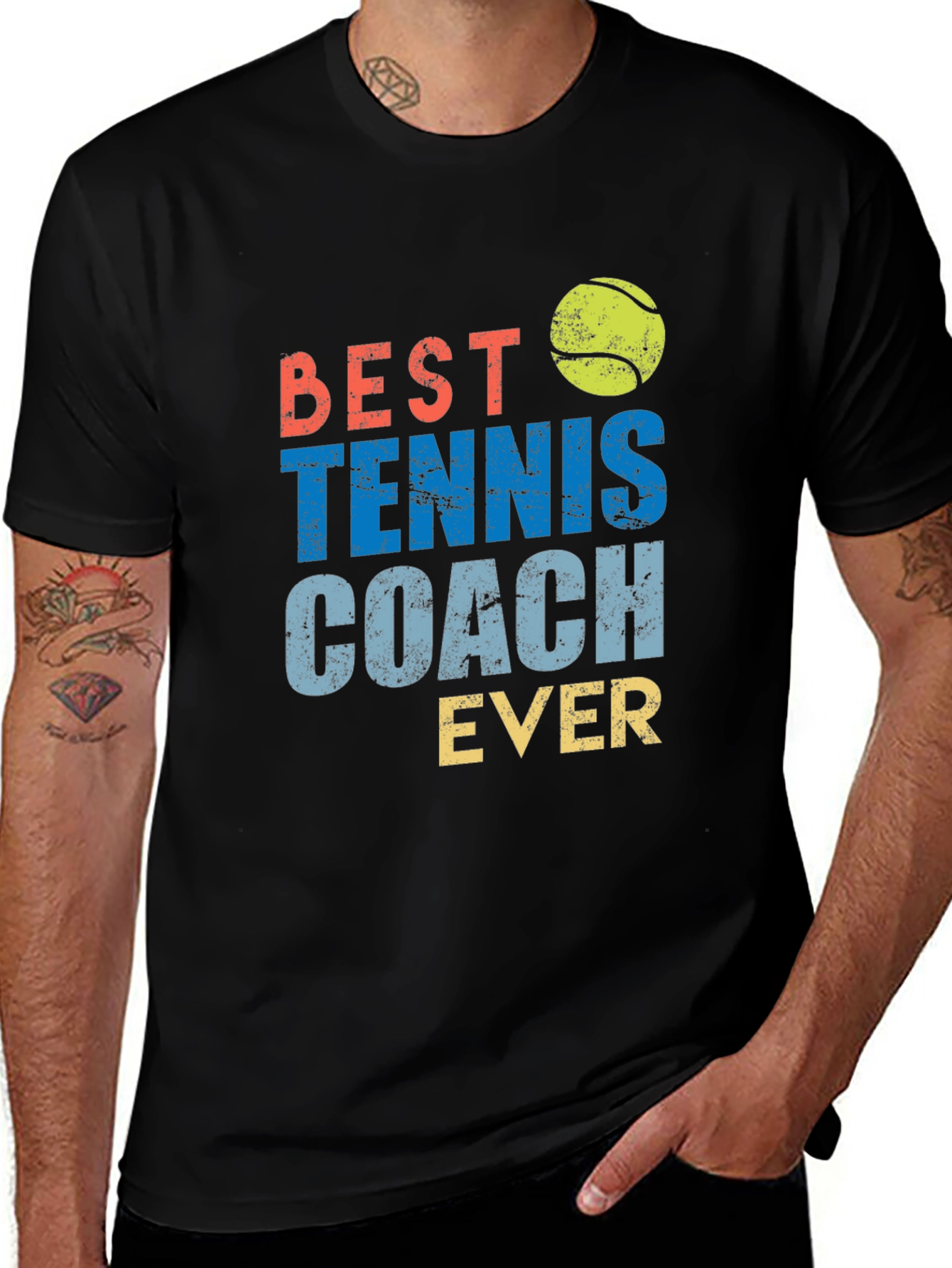 Variant 6 of Best Tennis Coach Ever T-Shirt
