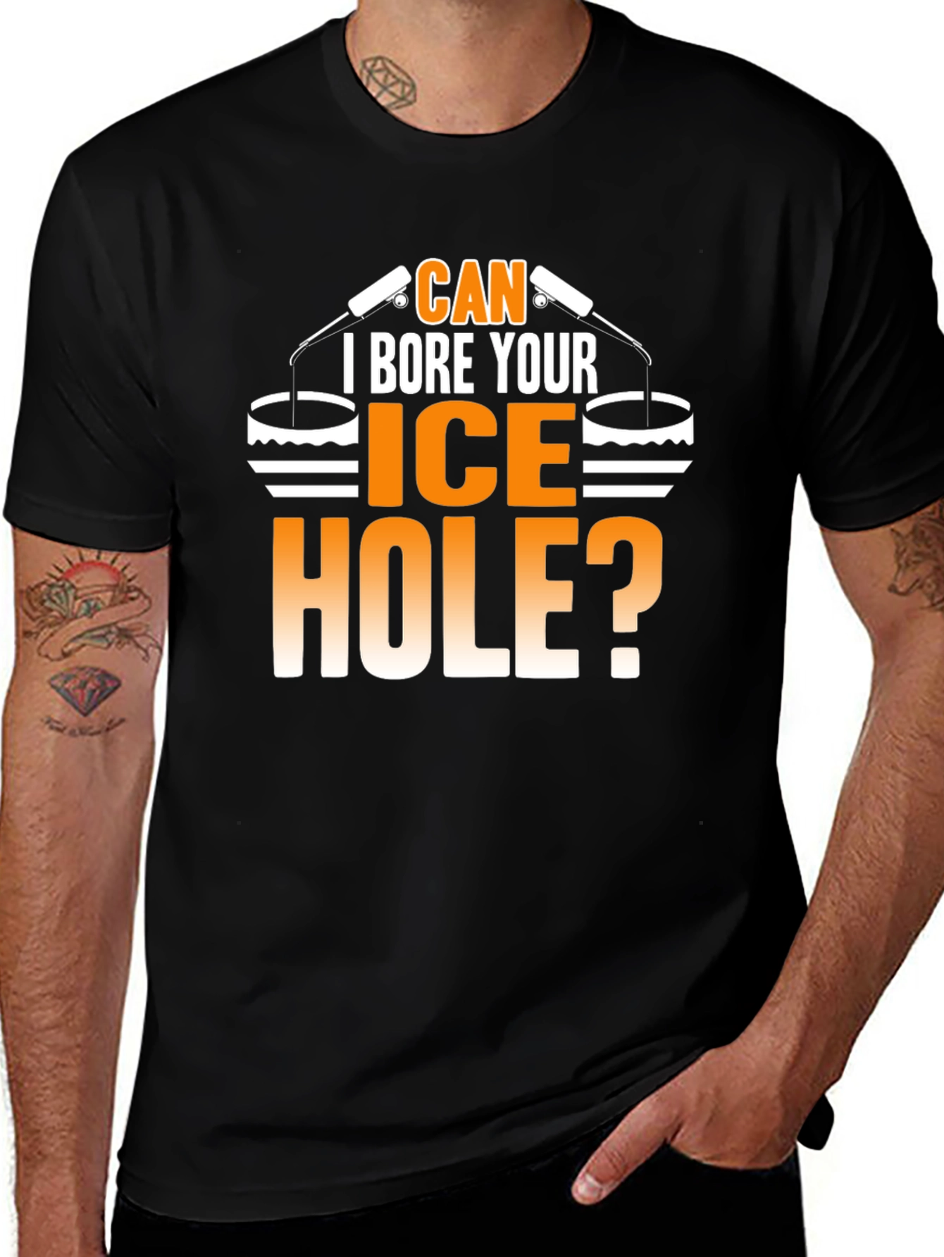 Can I Bore Your Ice Hole? Funny T-Shirt