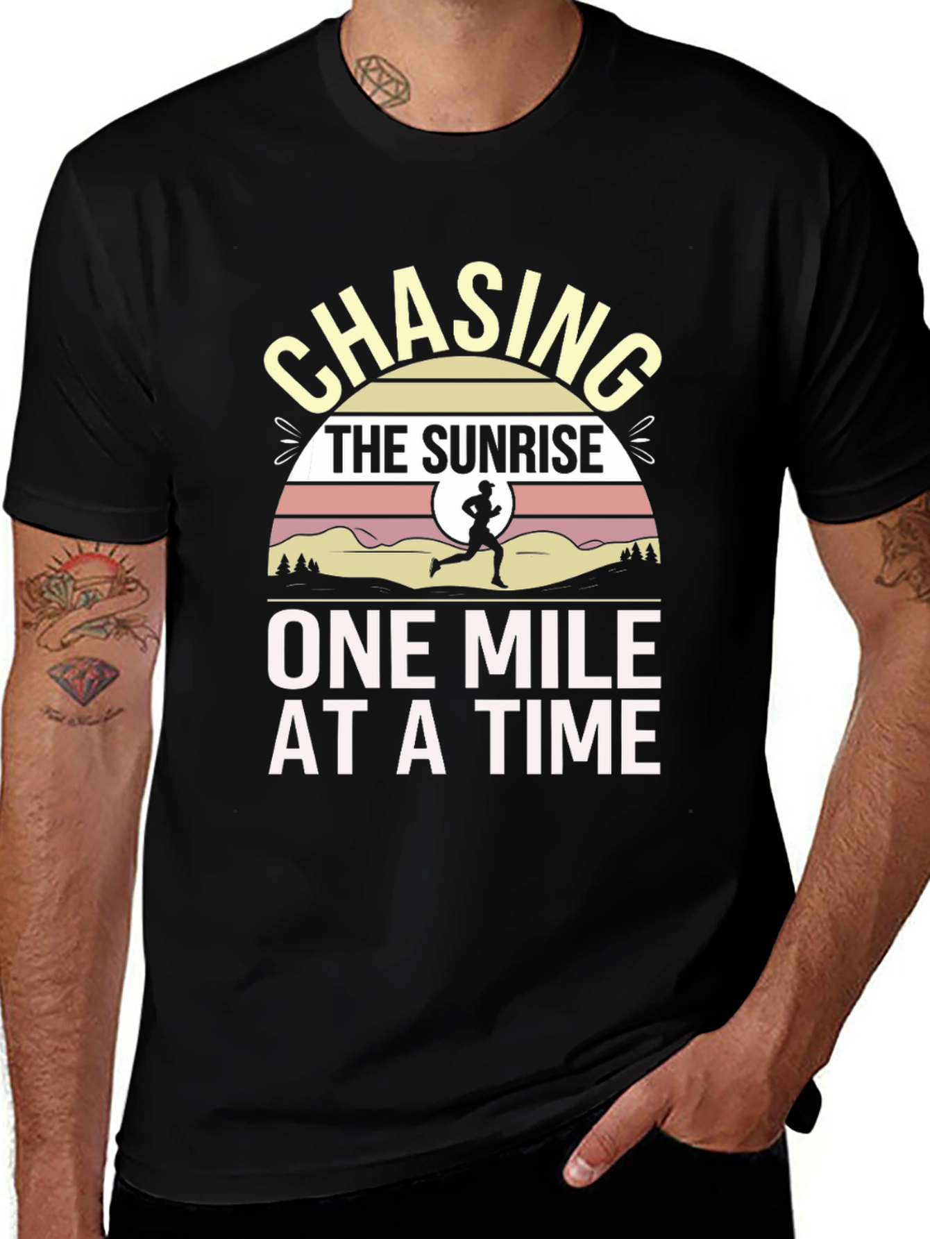 Variant 11 of Chasing Sunrise Running Graphic Tee