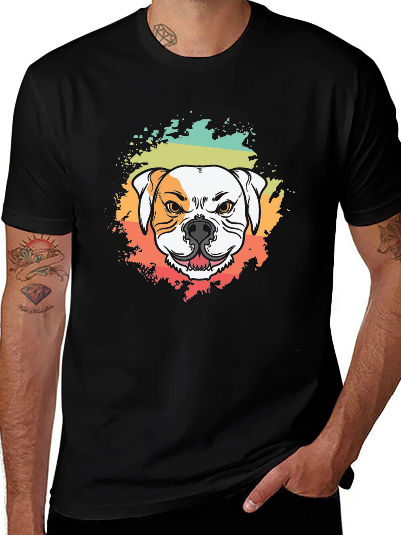 Variant 7 of Bulldog Graphic Tee - Retro Dog Lover T-Shirt