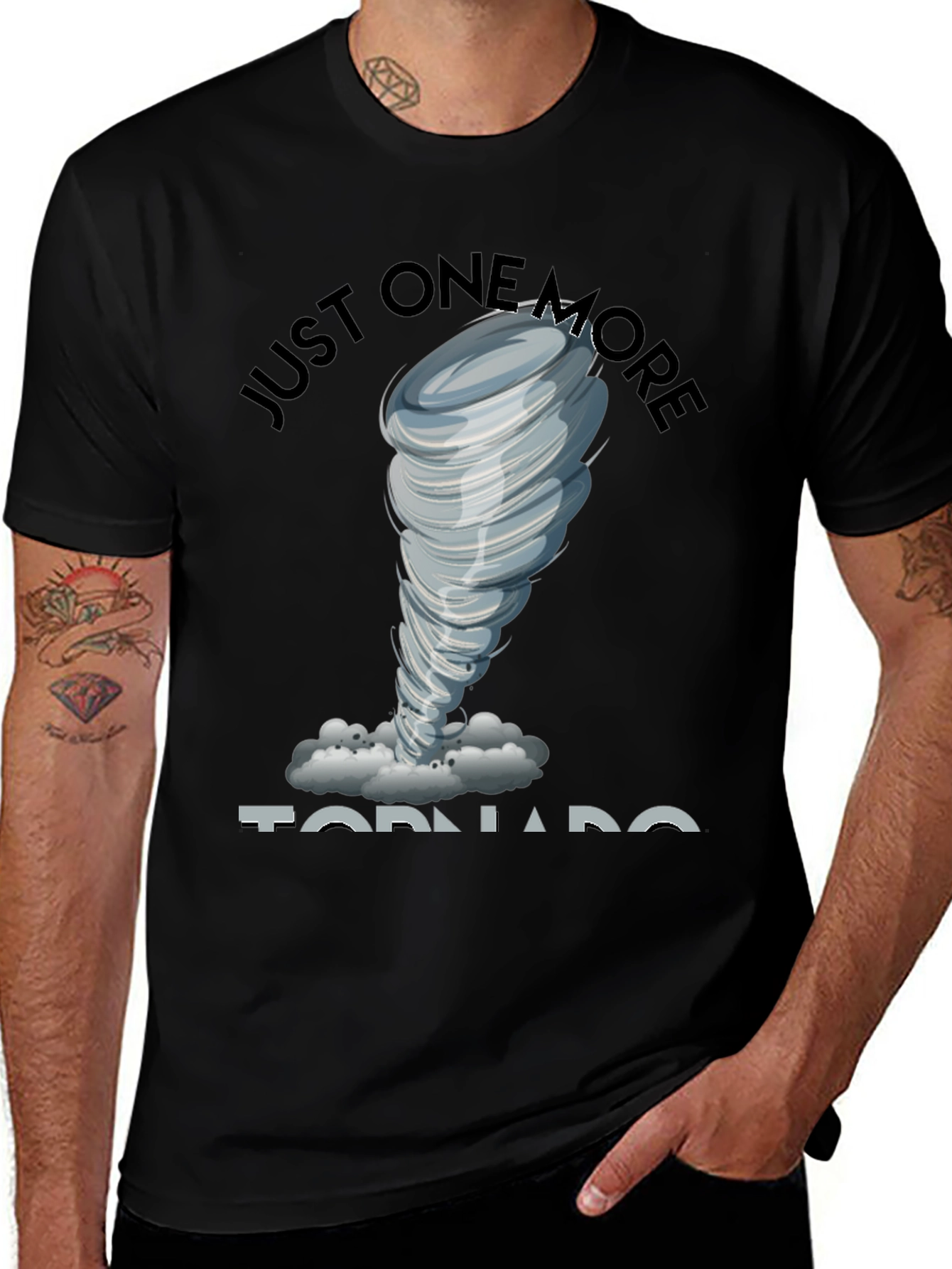 Variant 5 of Just One More Tornado T-Shirt - Black