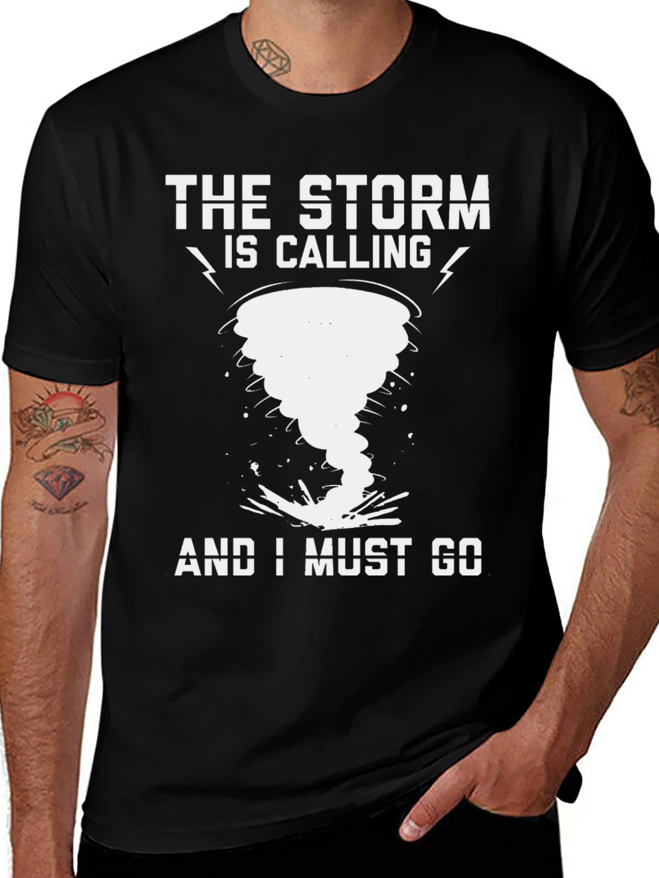 Variant 8 of Storm Calling T-Shirt, Tornado Graphic Tee, Weather Lover Gift