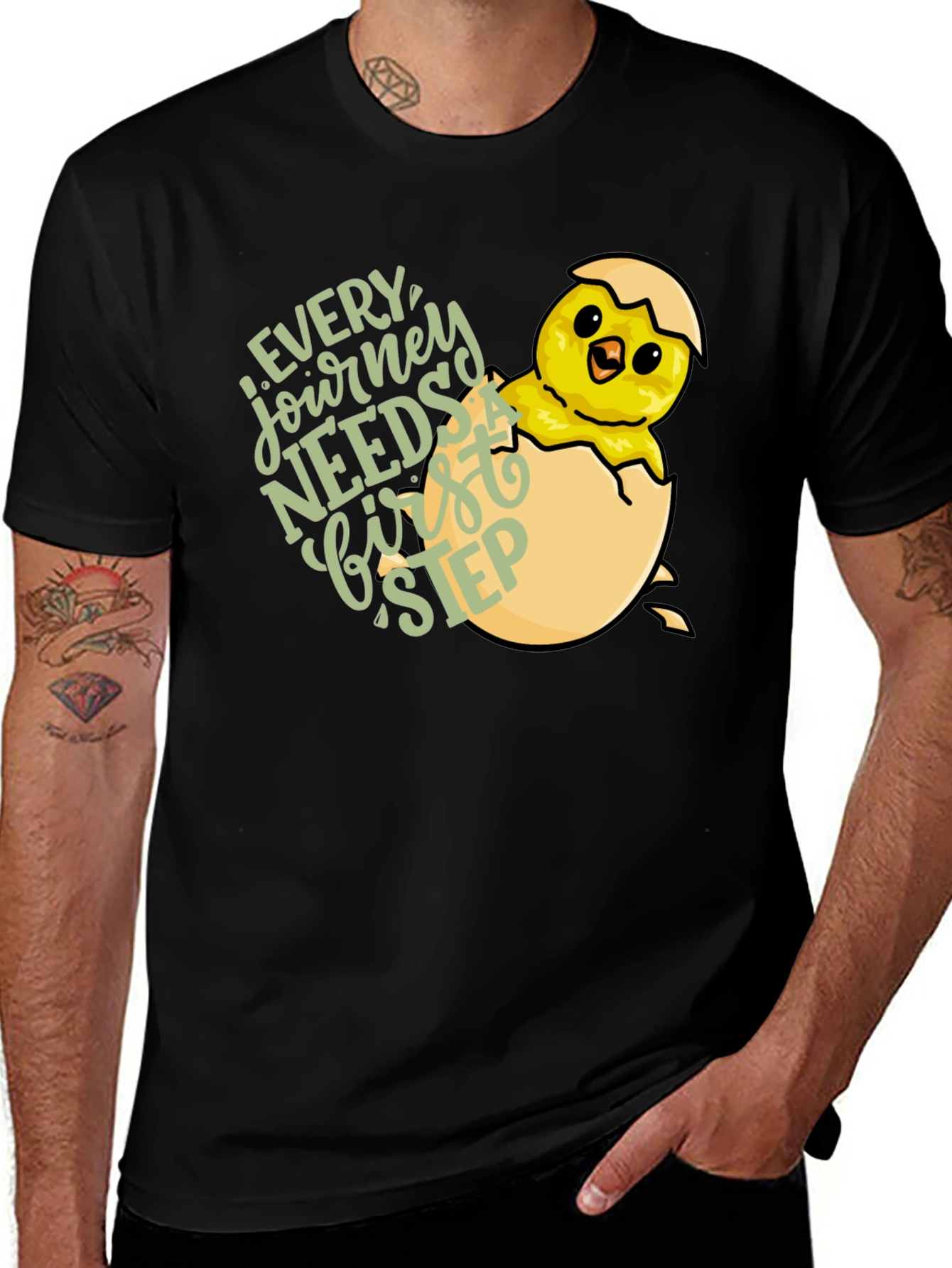 Variant 27 of Every Journey Needs a First Step Chick T-Shirt