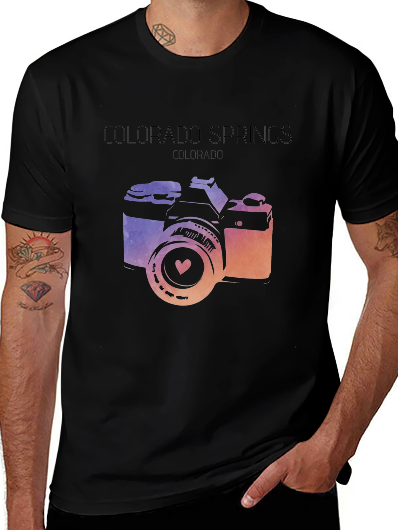 Colorado Springs Camera Graphic Tee