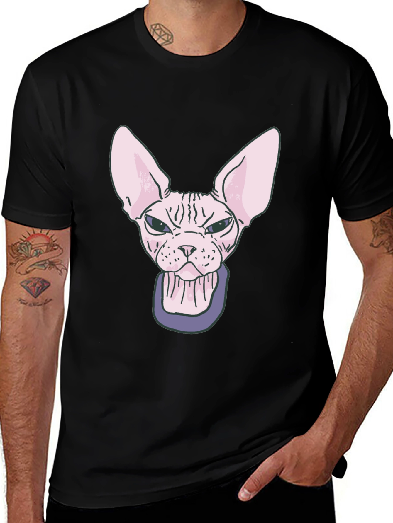 Variant 24 of Sphynx Cat T-Shirt - Funny Hairless Cat Graphic Tee