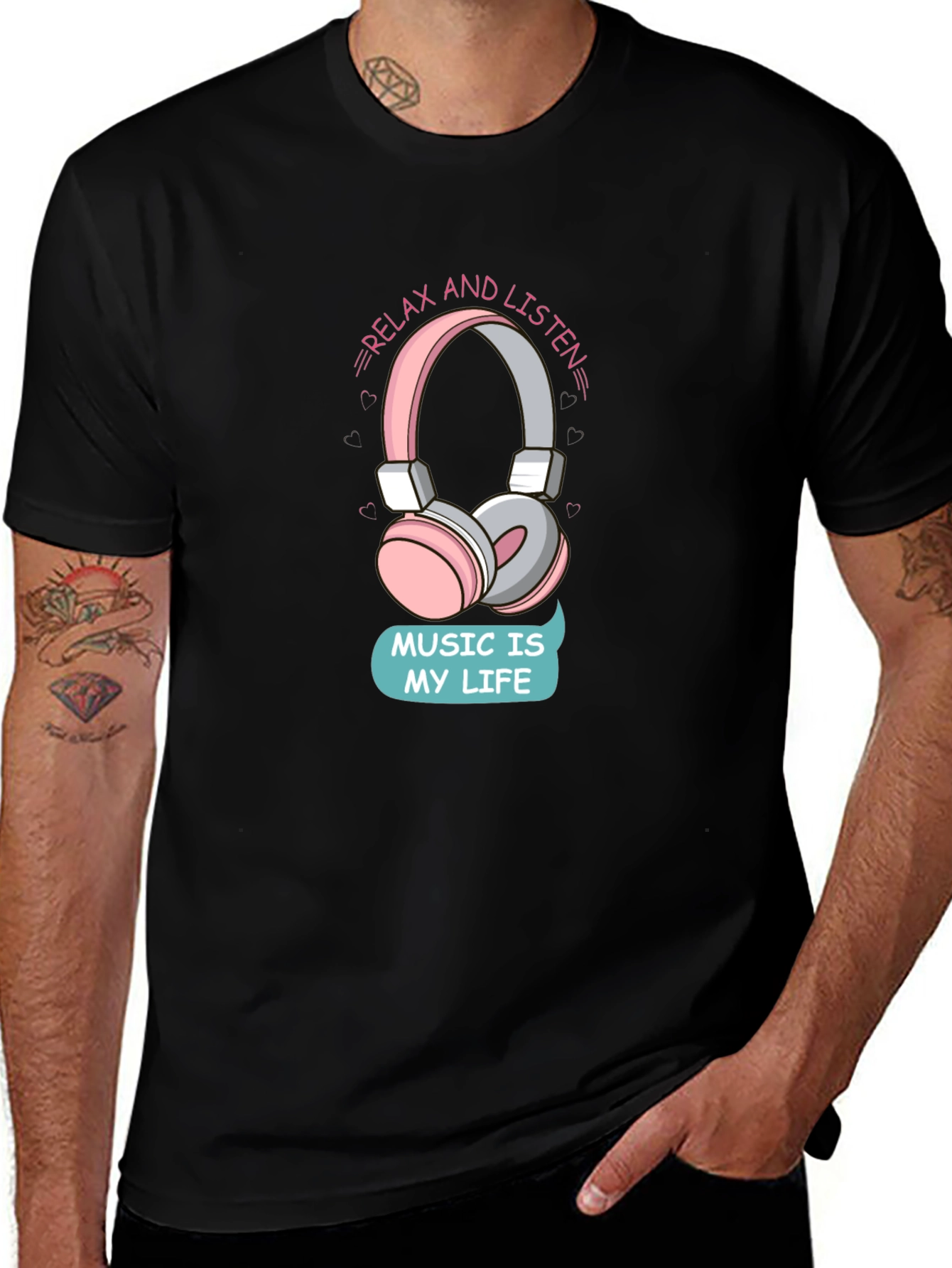 Variant 19 of Relax & Listen: Music is My Life T-Shirt