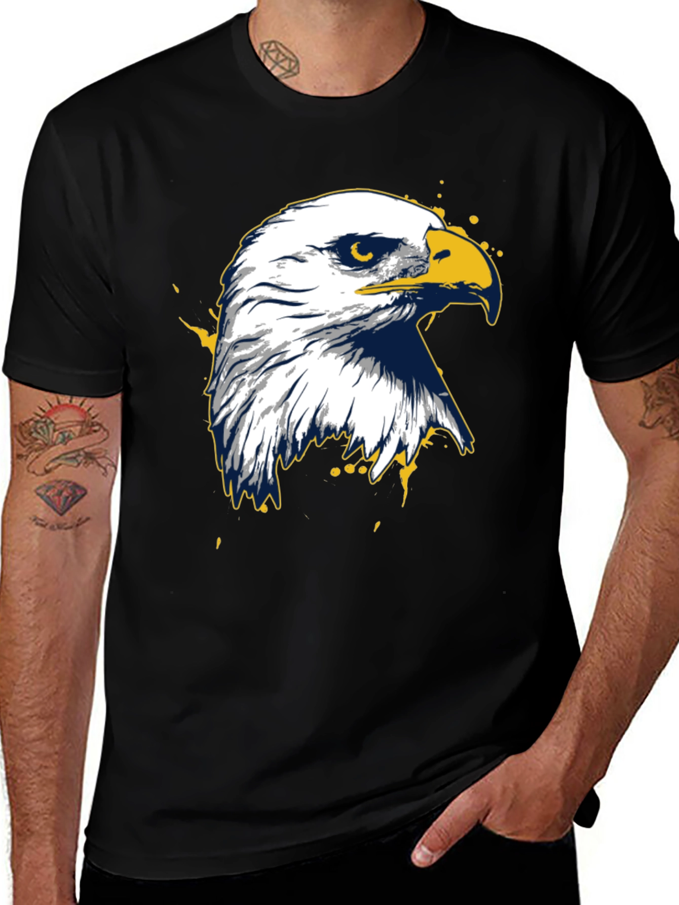 Variant 3 of Black Eagle Graphic Tee