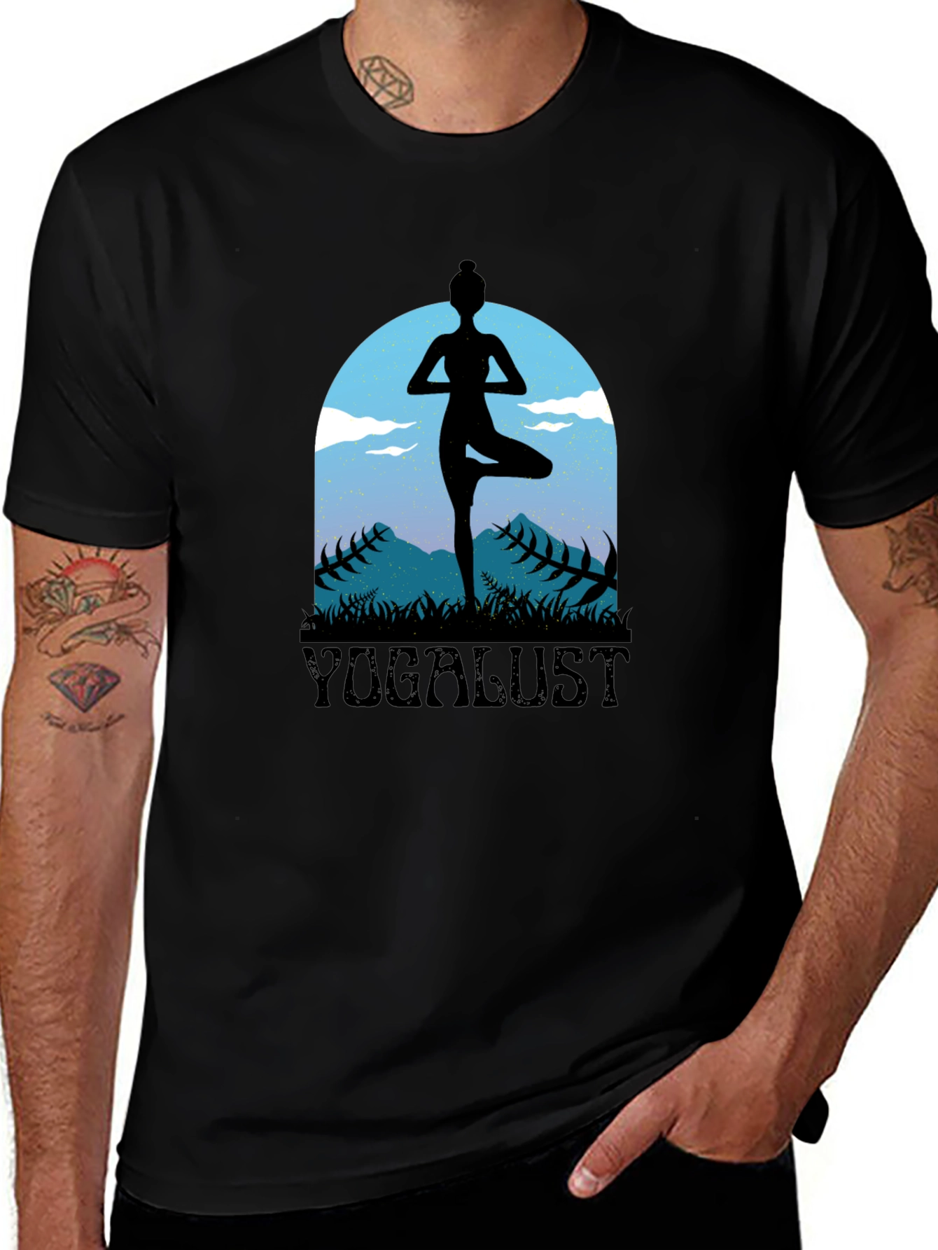 Variant 12 of Yogalust Tree Pose Graphic Tee