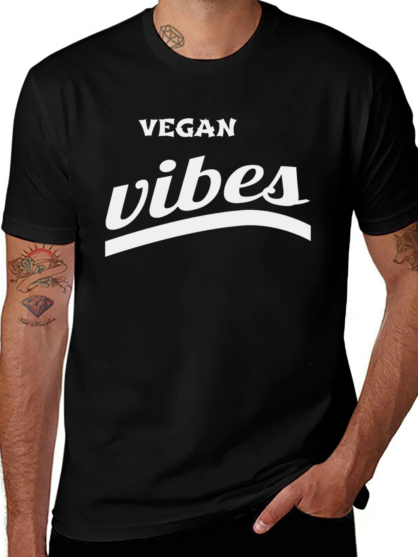 Vegan Vibes T-Shirt - Black