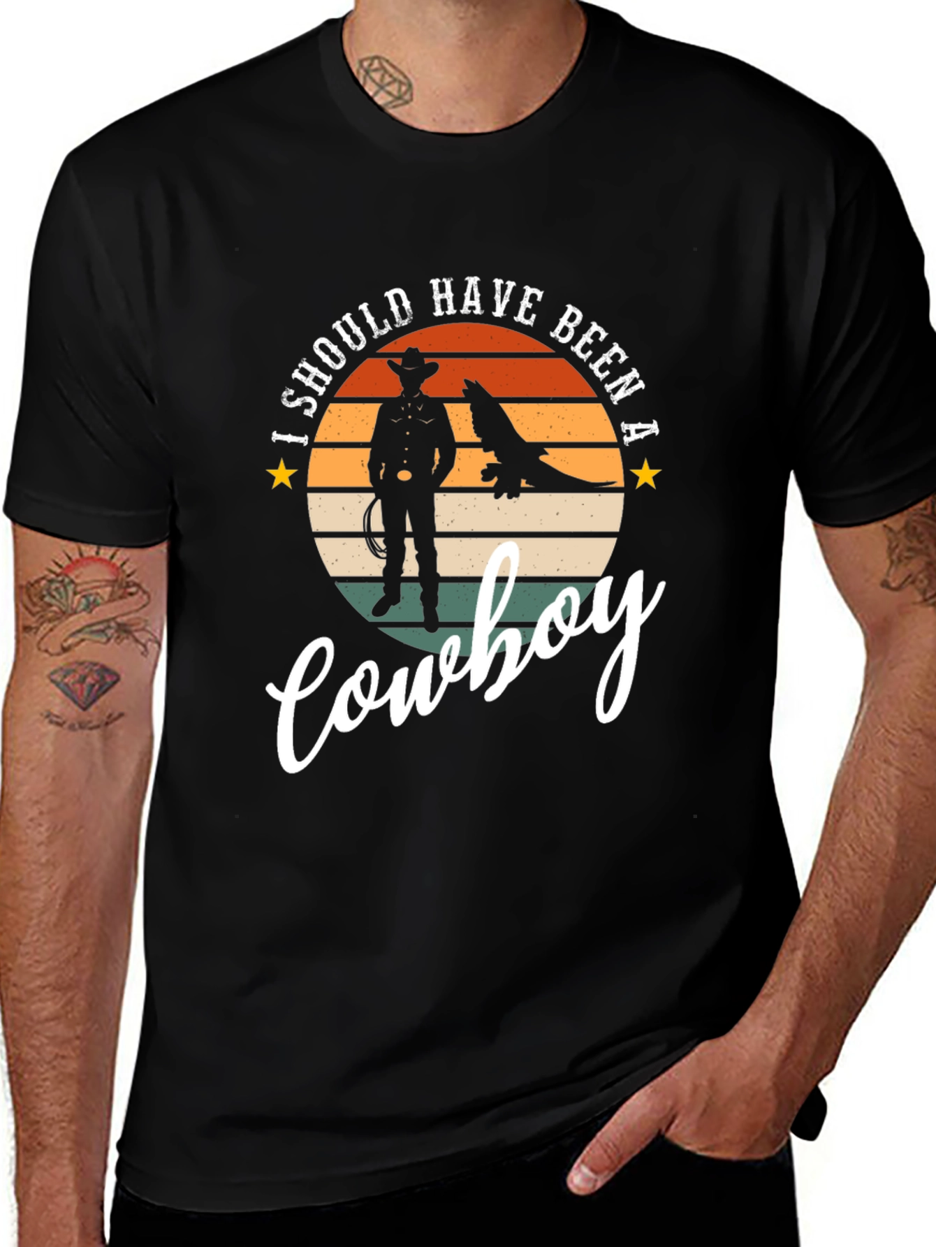 Variant 12 of I Should Have Been A Cowboy T-Shirt