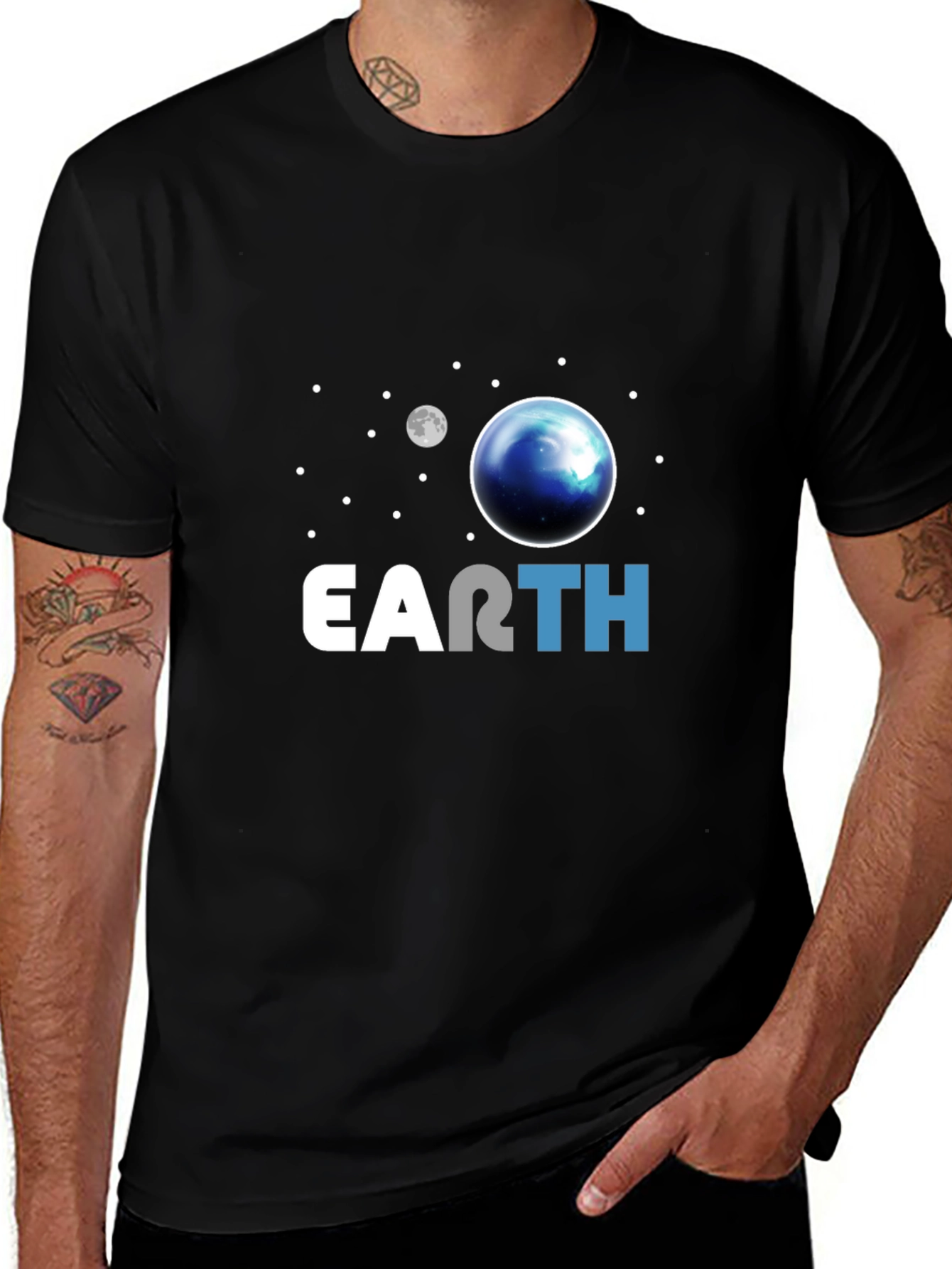 Earth Graphic T-Shirt - Space Design