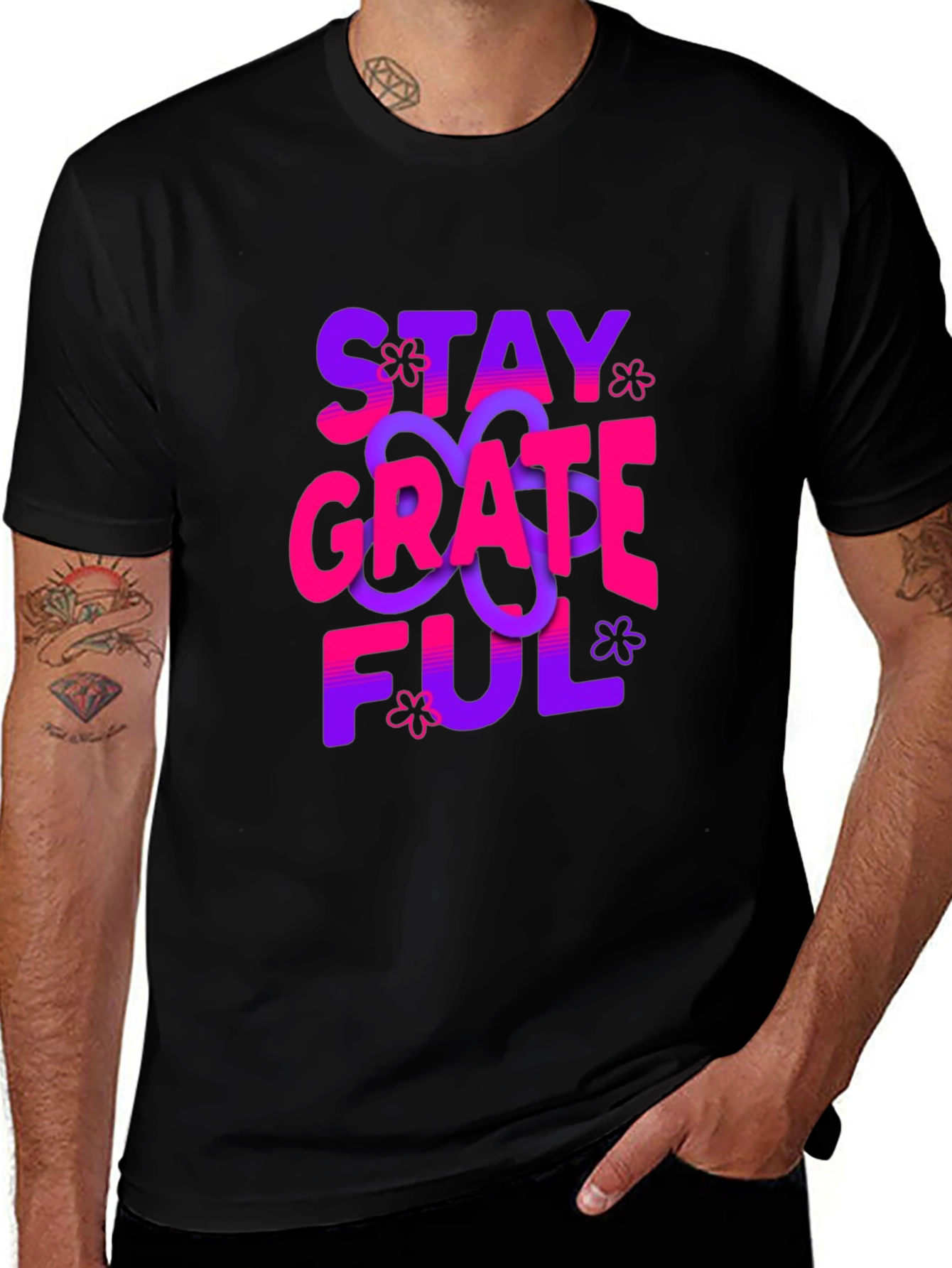 Variant 30 of Stay Grateful Graphic T-Shirt