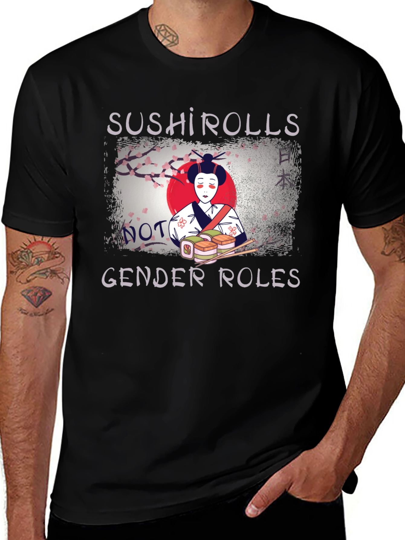 Variant 26 of Sushi Rolls Not Gender Roles T-Shirt