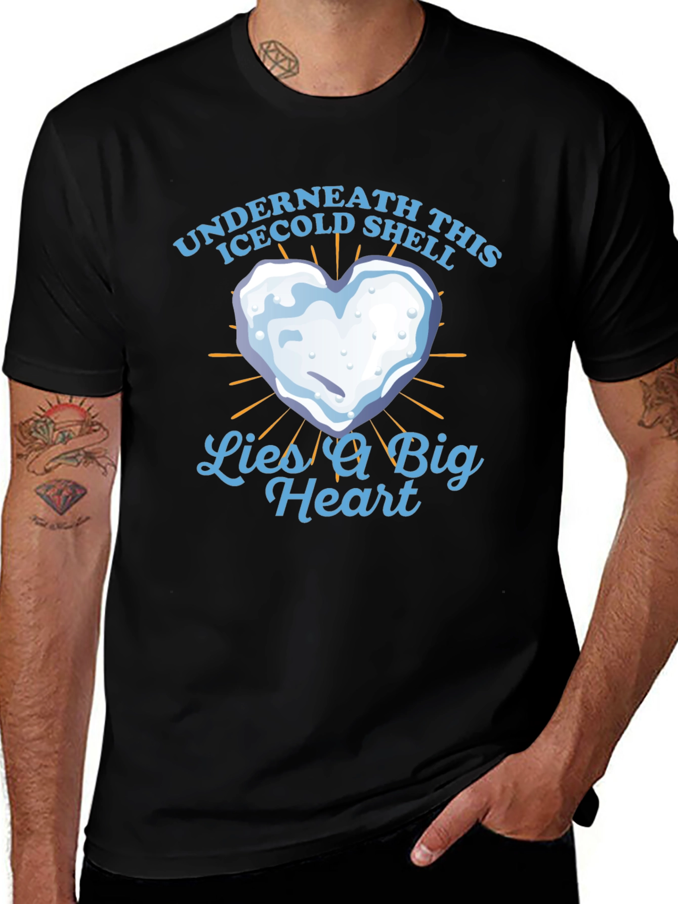 Variant 8 of Ice Cold Heart T-Shirt - Unisex Graphic Tee