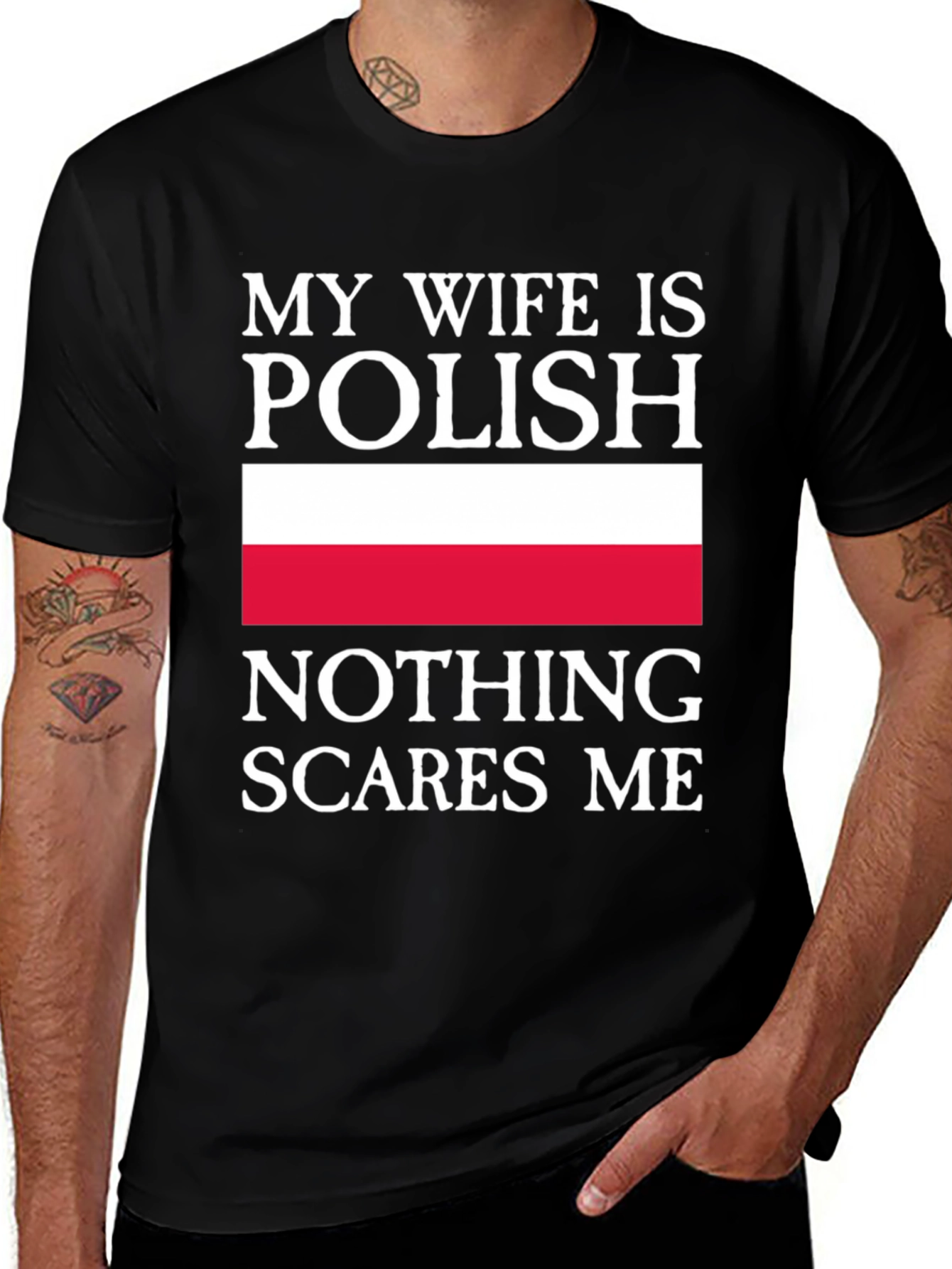 My Wife is Polish - Funny Men's T-Shirt