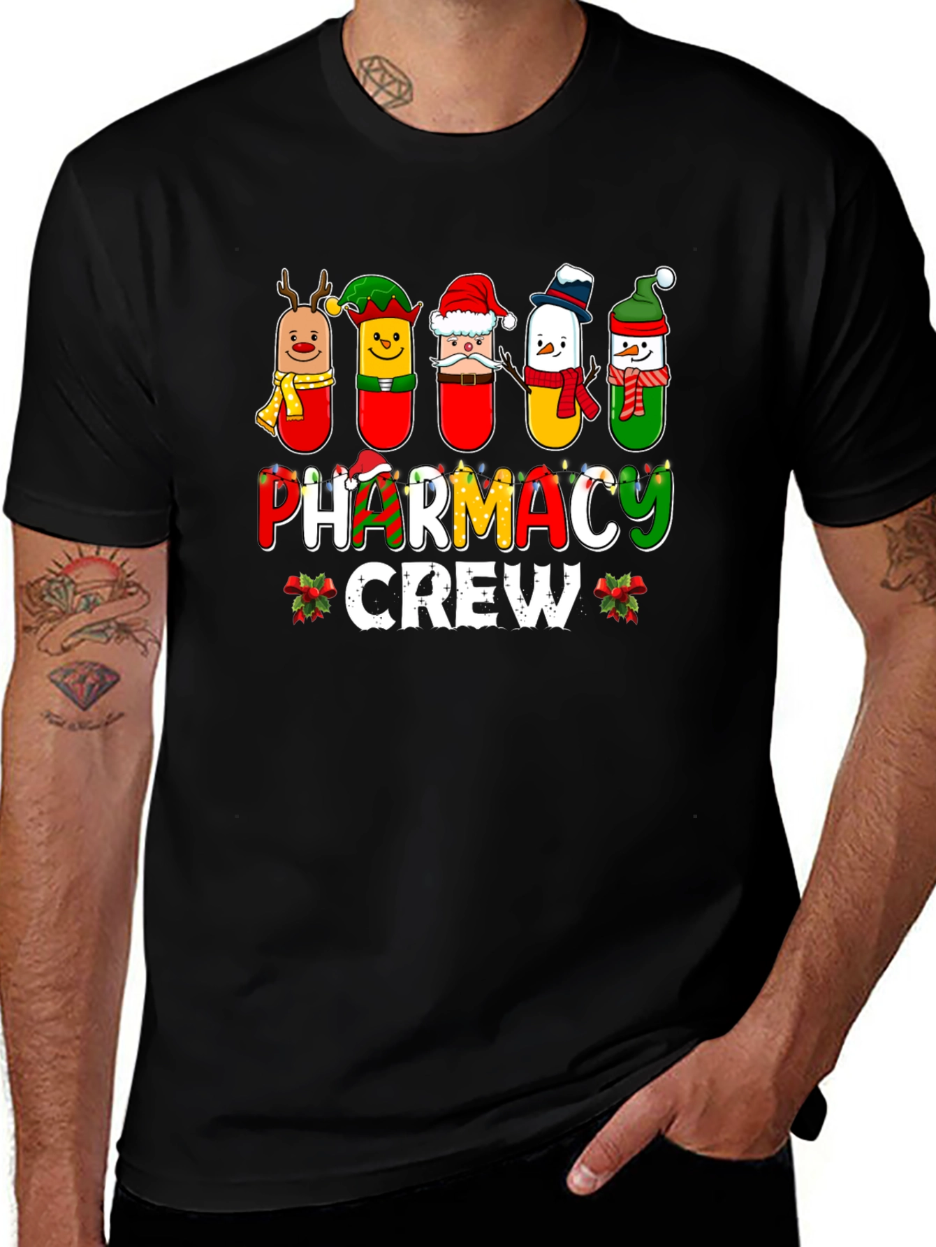 Variant 2 of Pharmacy Crew Christmas T-Shirt
