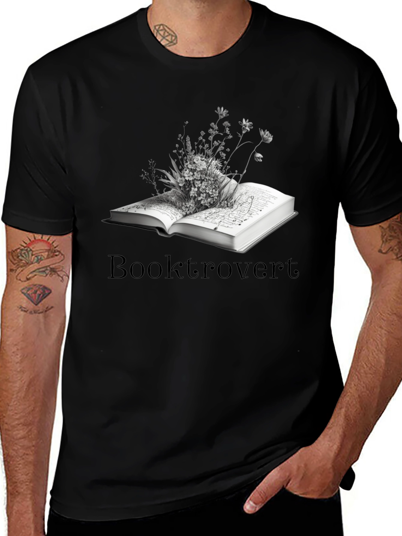 Variant 18 of Booktrovert Graphic T-Shirt