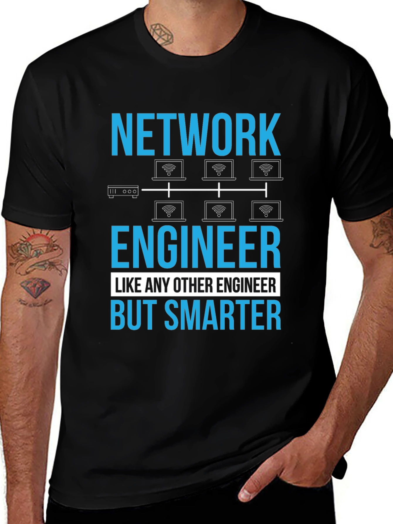 Network Engineer T-Shirt - Smart Tech Humor