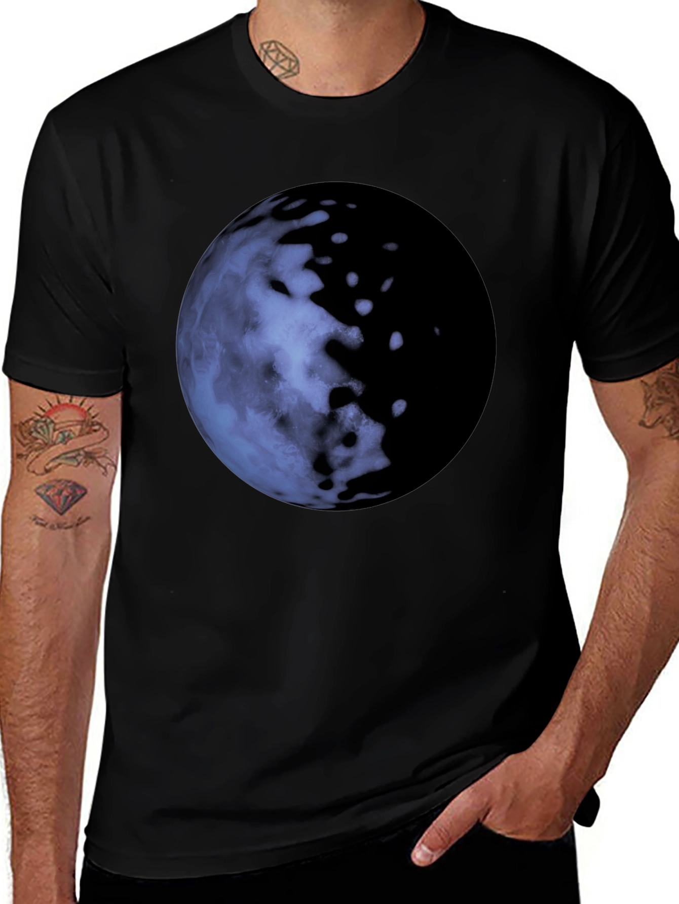 Titan Planet Graphic Tee - Soft Cotton