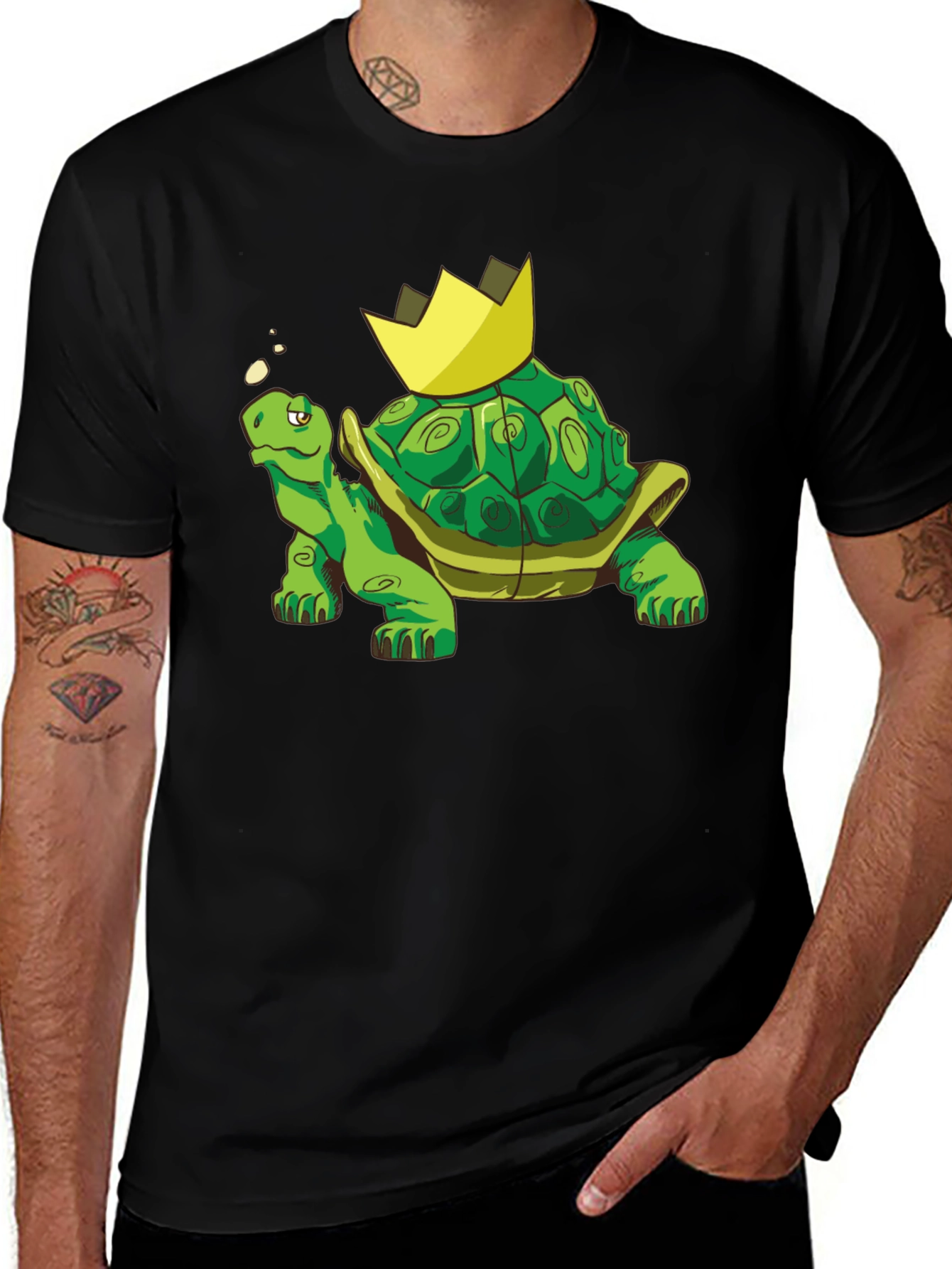 Variant 24 of King Turtle T-Shirt - Cartoon Graphic Tee