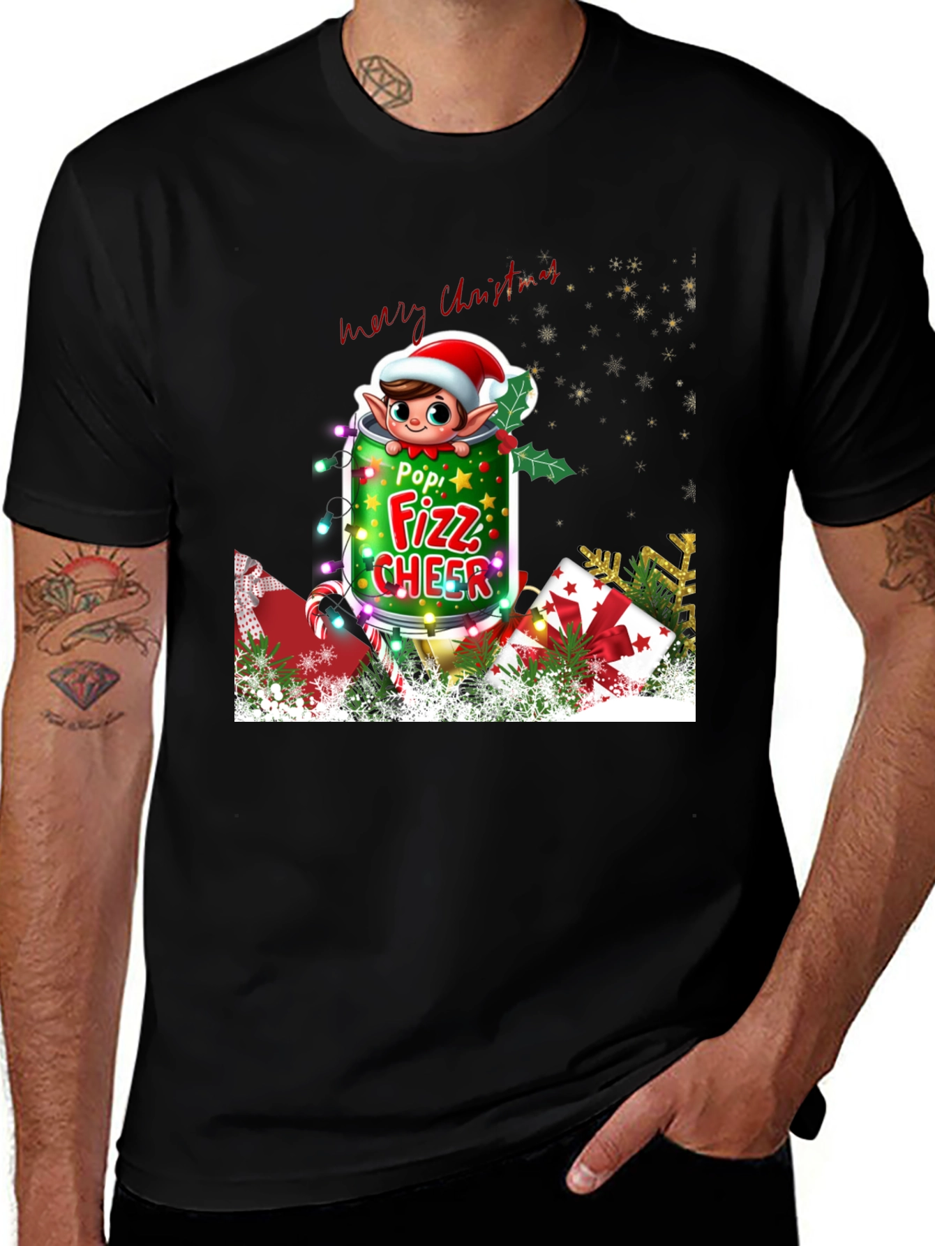 Festive Christmas Elf T-Shirt