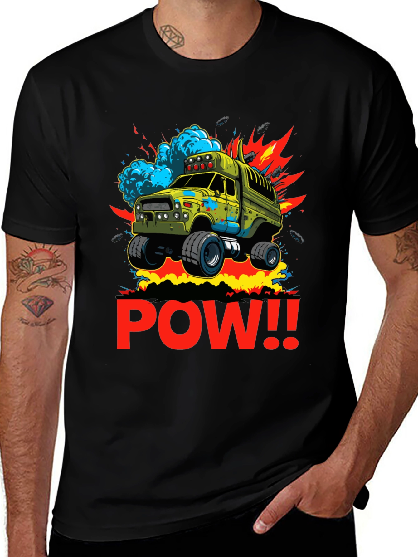 Variant 18 of POW! Monster Truck Graphic T-Shirt