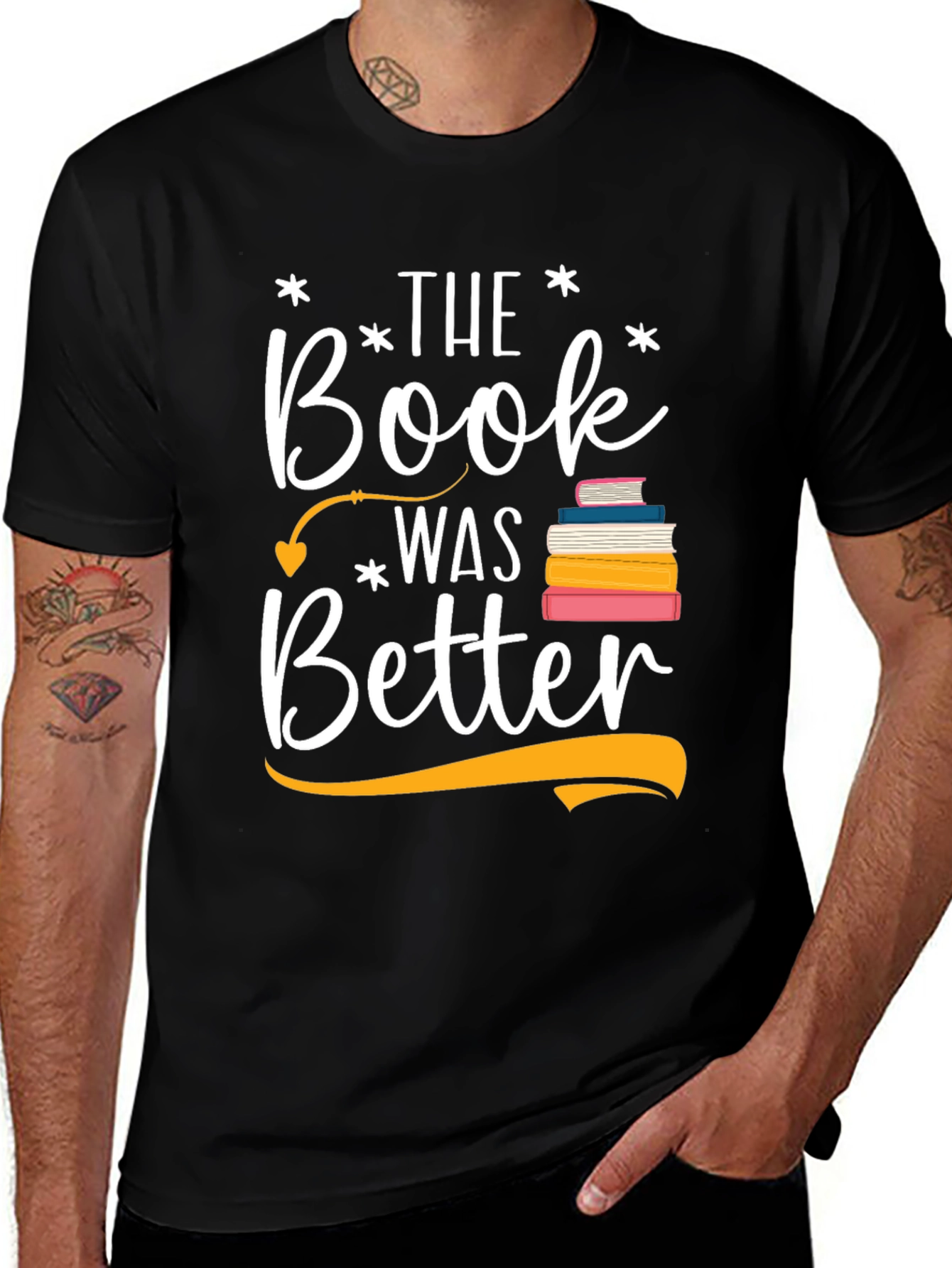 Black Book Lover T-Shirt - The Book Was Better Tee main image