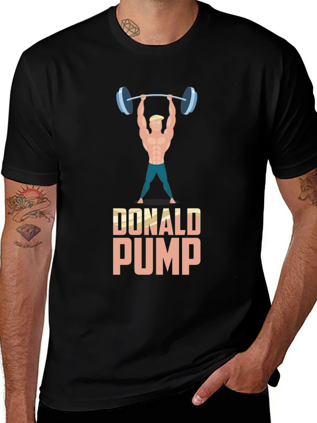 Variant 27 of Donald Pump Funny Gym T-Shirt
