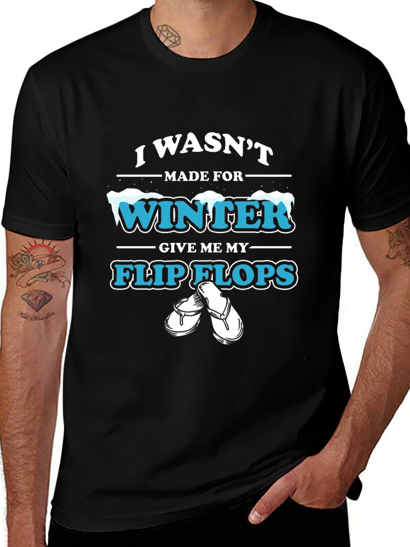 Variant 14 of Winter Flip Flops T-Shirt