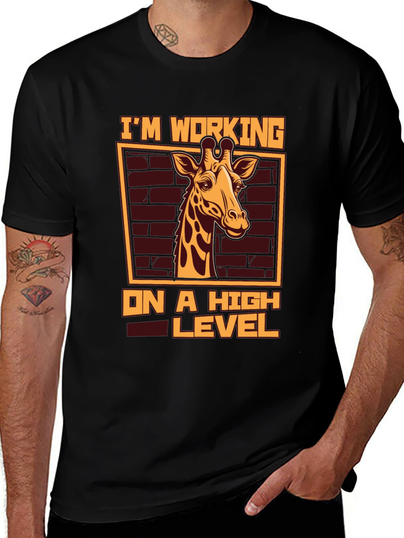 Variant 30 of I'm Working on a High Level Giraffe T-Shirt