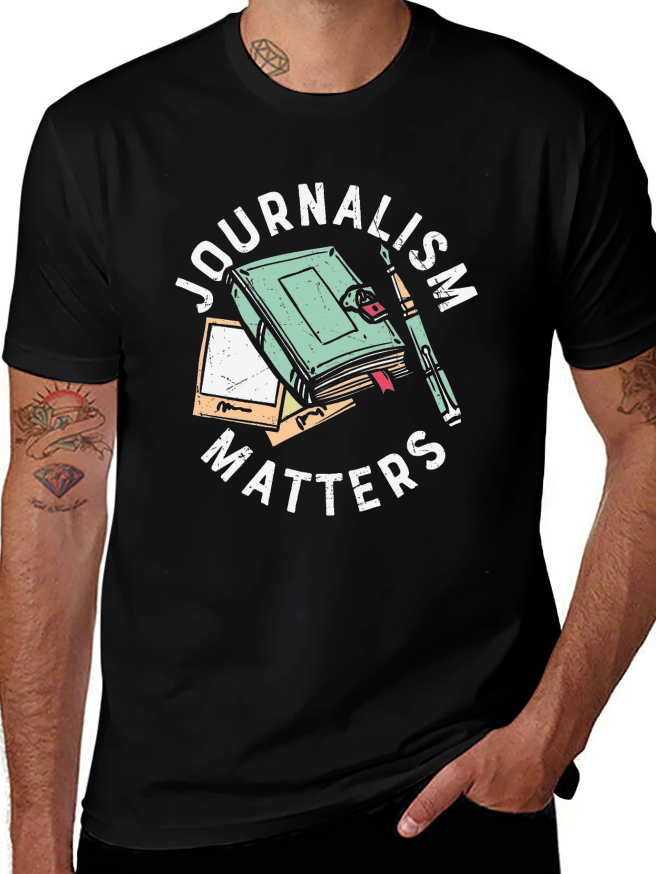 Journalism Matters Graphic Tee - Black T-Shirt