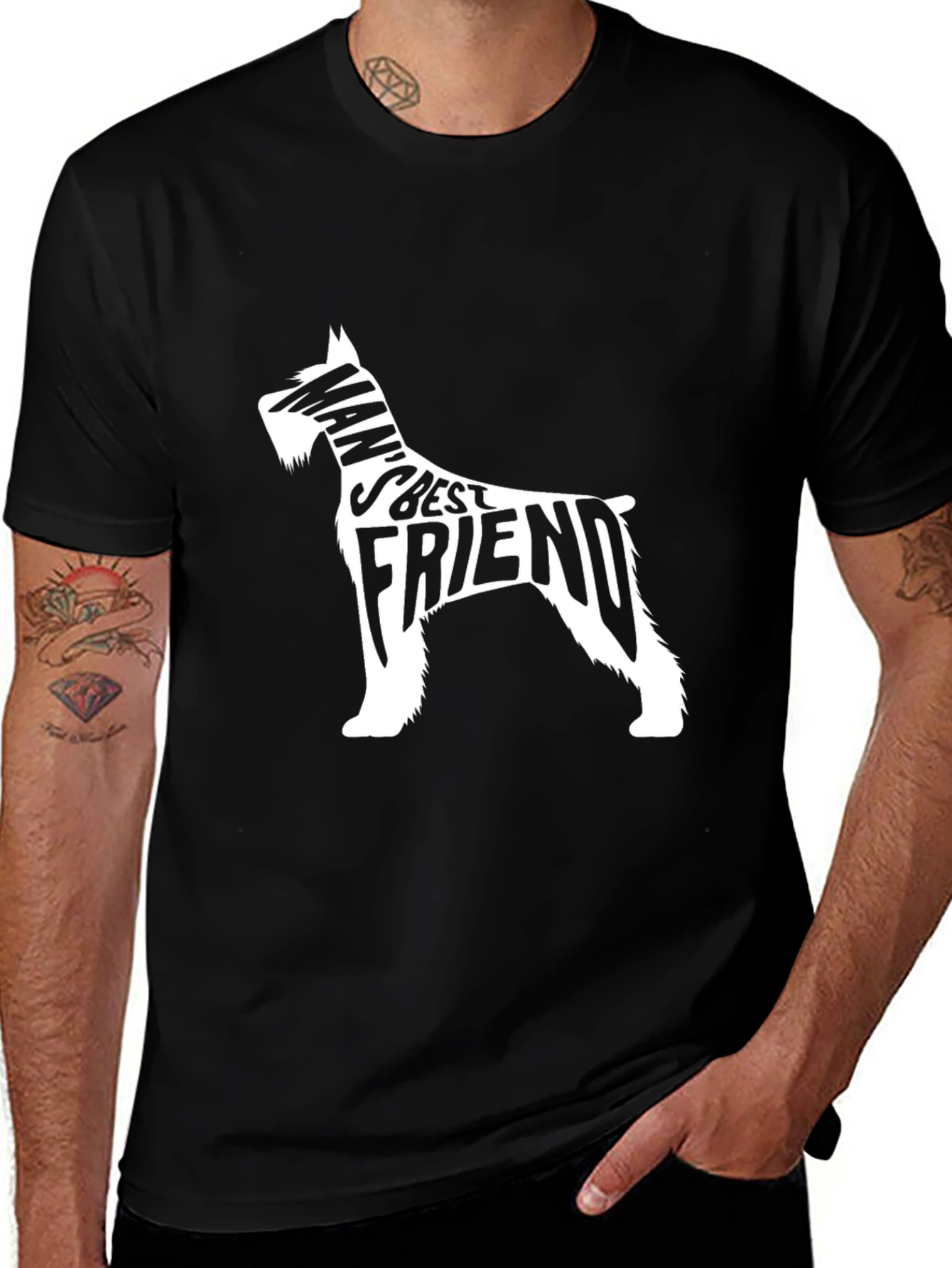 Variant 6 of Man's Best Friend Dog Graphic T-Shirt