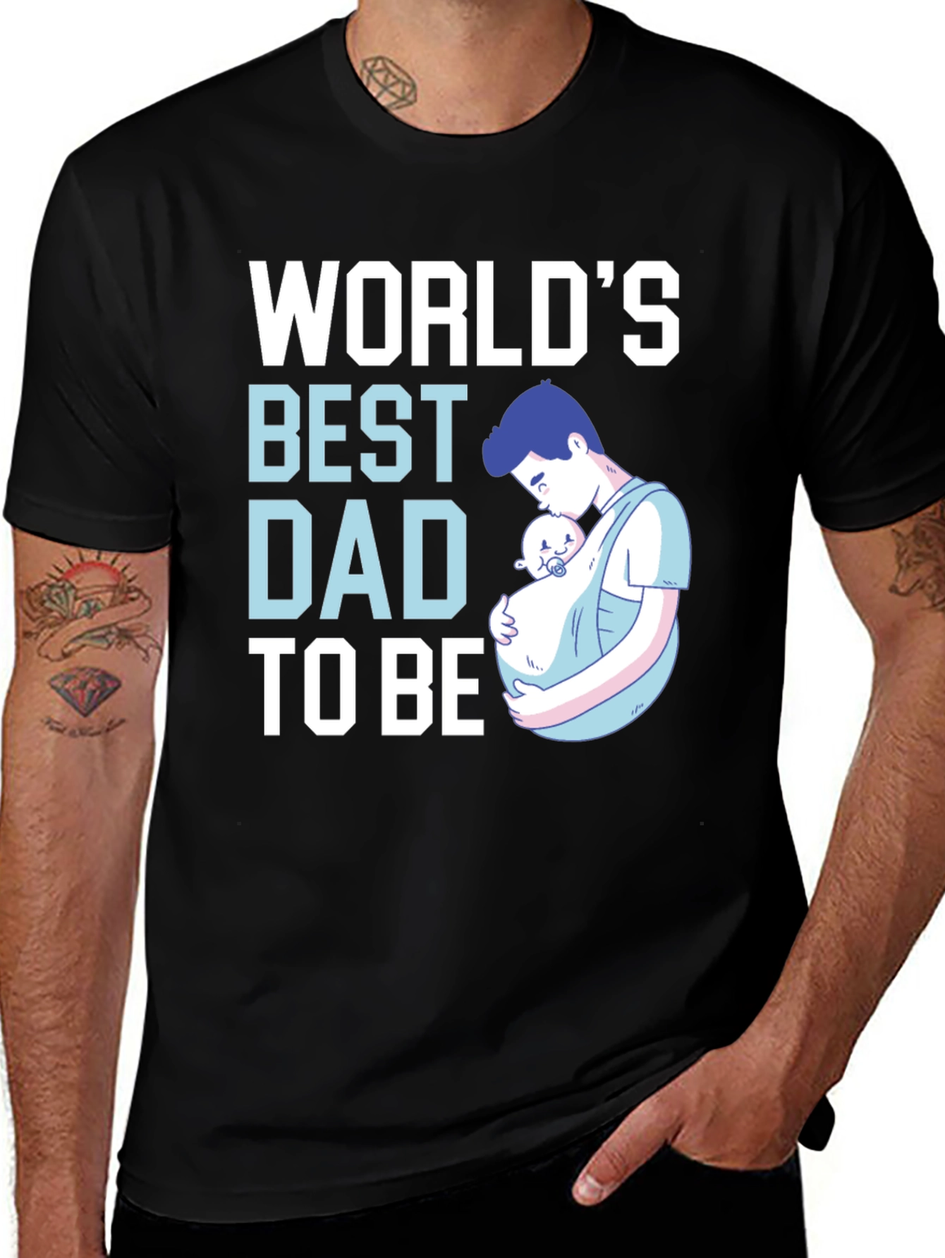World's Best Dad to Be T-Shirt - New Parent Gift