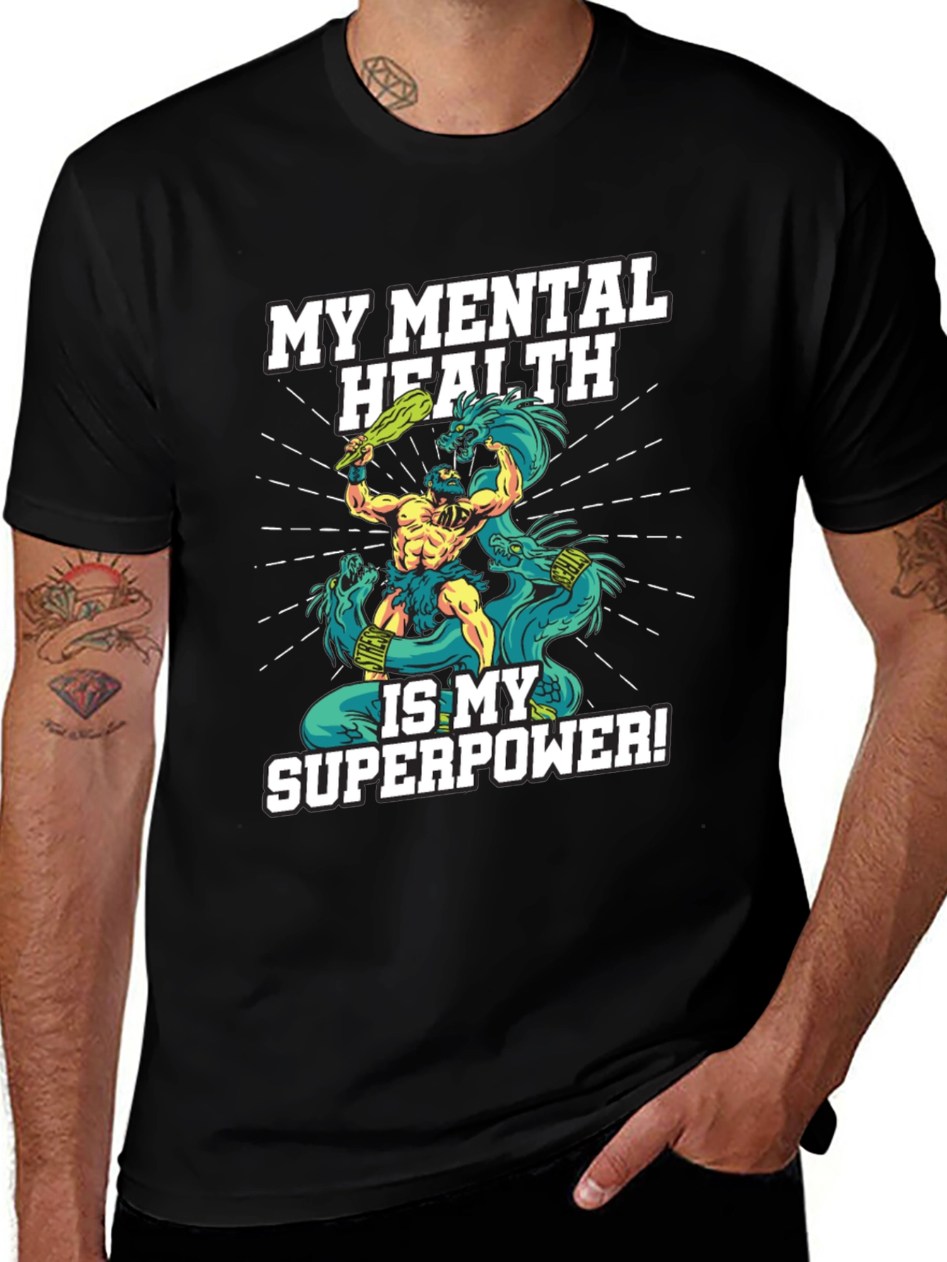 Mental Health Superpower T-Shirt - Black