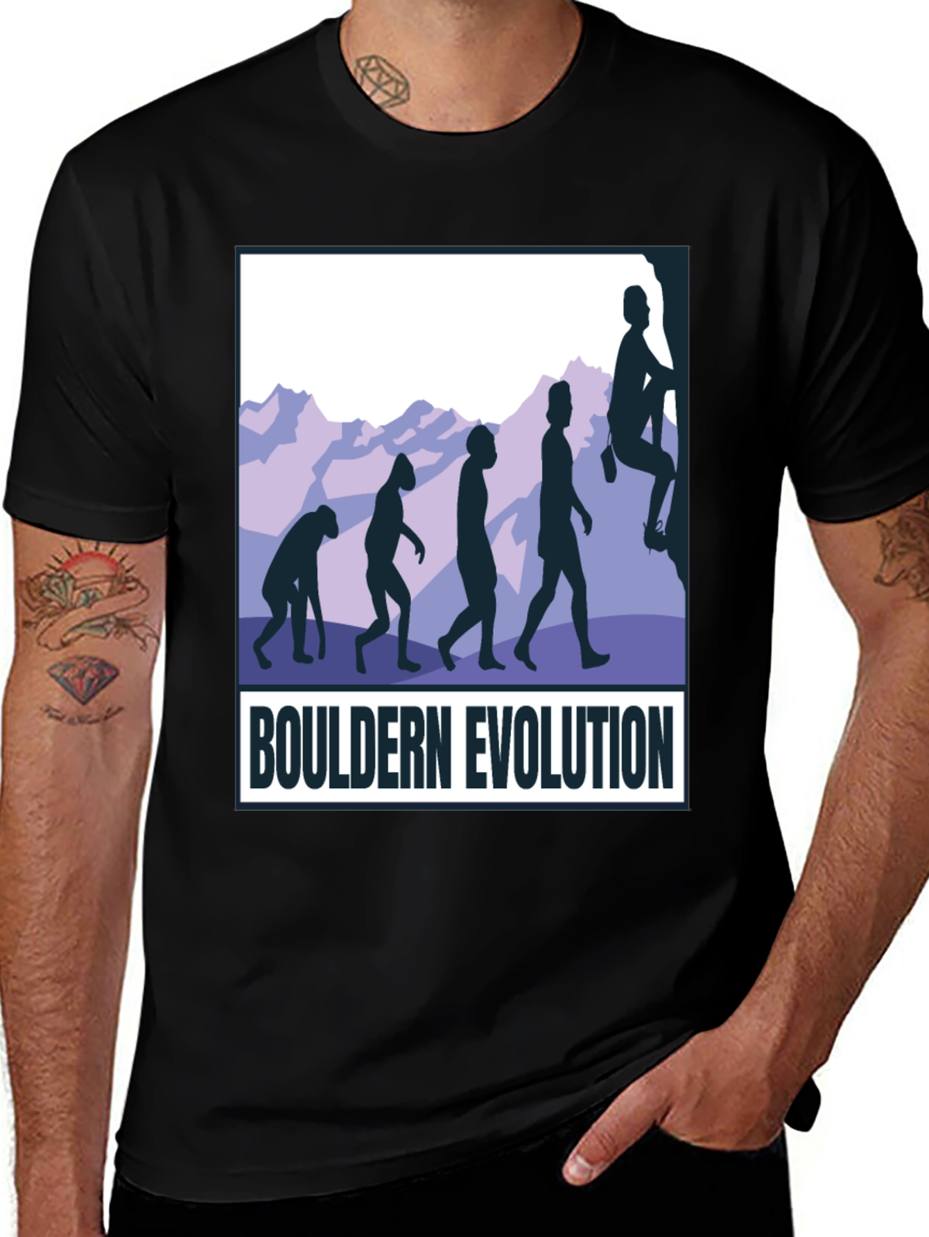 Variant 5 of Bouldern Evolution Graphic Tee
