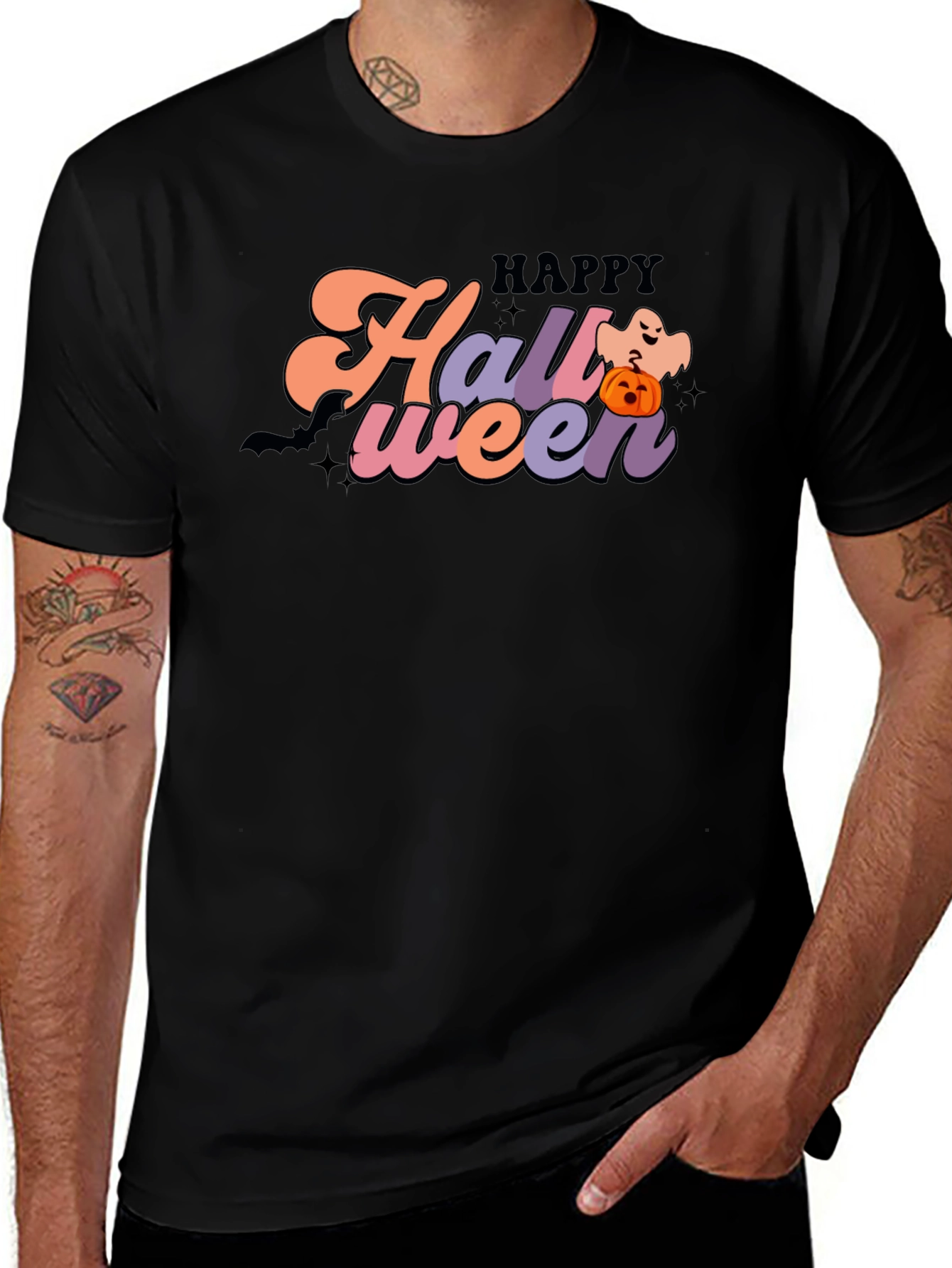 Happy Halloween Graphic Tee - Spooky Season Shirt