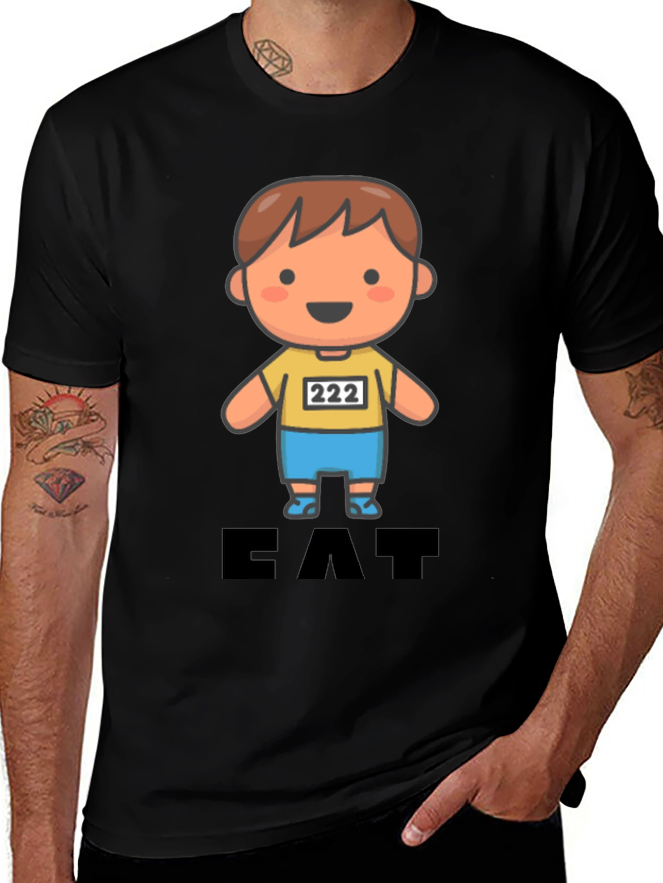 Variant 18 of Eat T-Shirt Cute Cartoon Character Tee