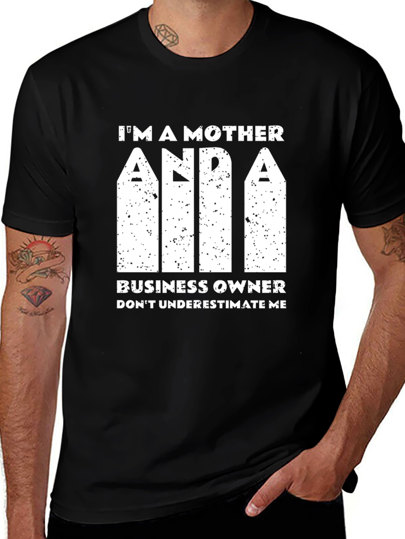 Variant 20 of Mother and Boss T-Shirt - Don't Underestimate Me!
