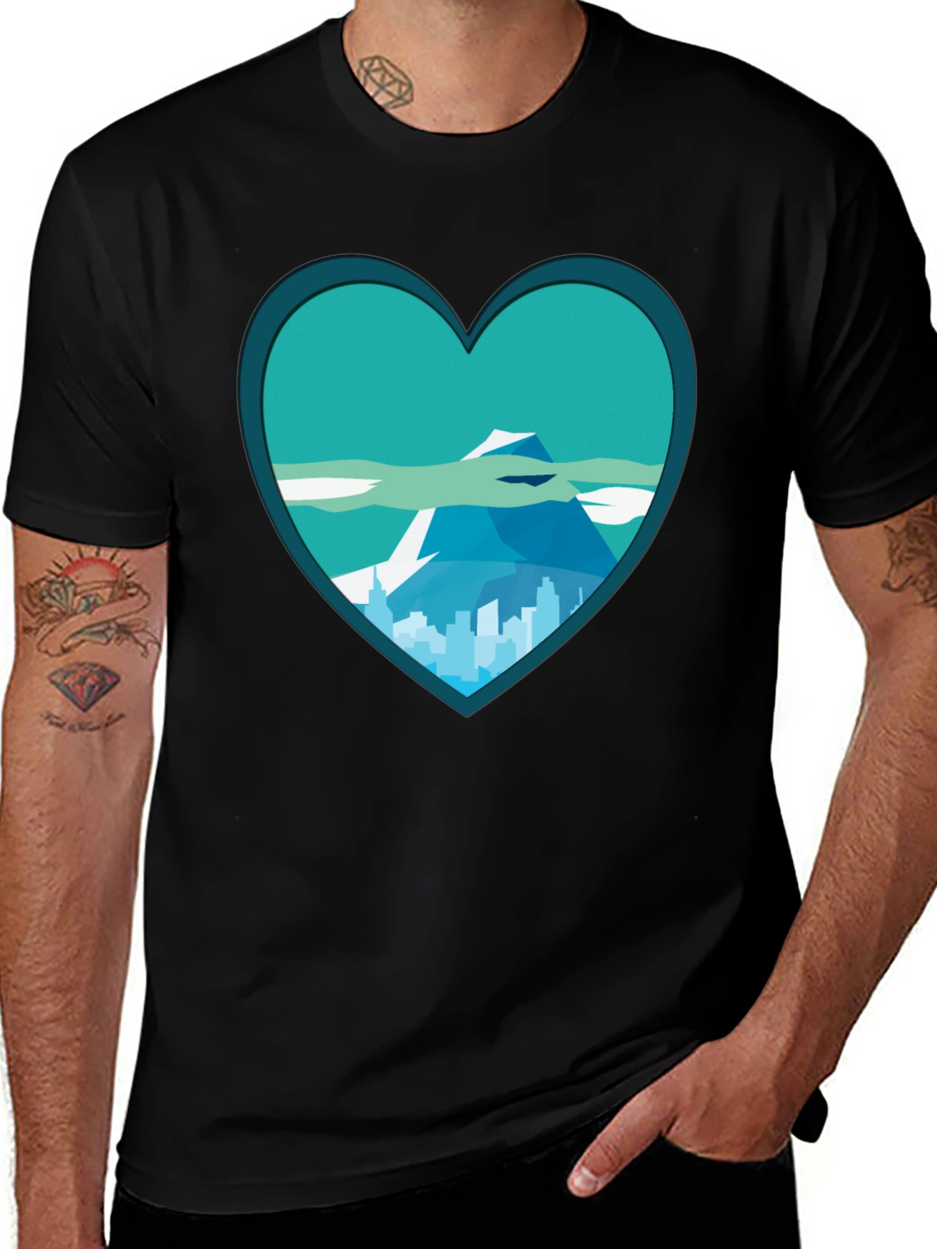 Variant 24 of Heart Mountain Graphic Tee
