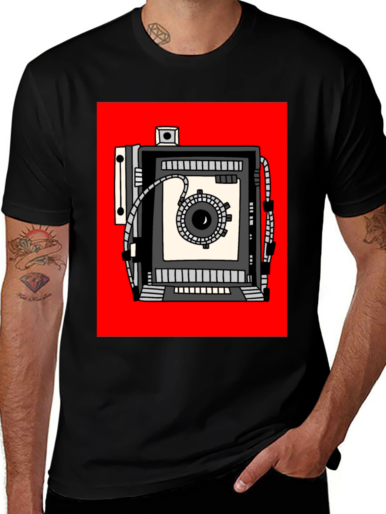 Variant 6 of Retro Camera Graphic T-Shirt - Vintage Style Tee
