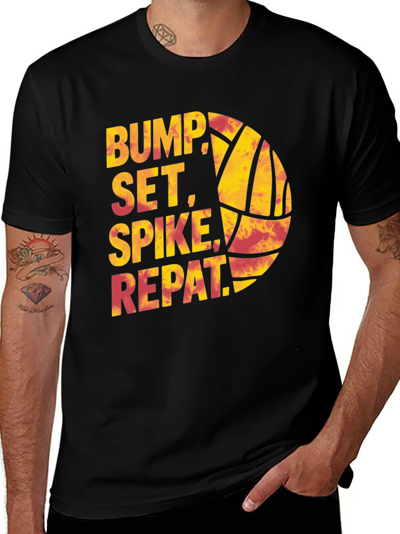 Variant 13 of Volleyball Bump, Set, Spike, Repeat T-Shirt