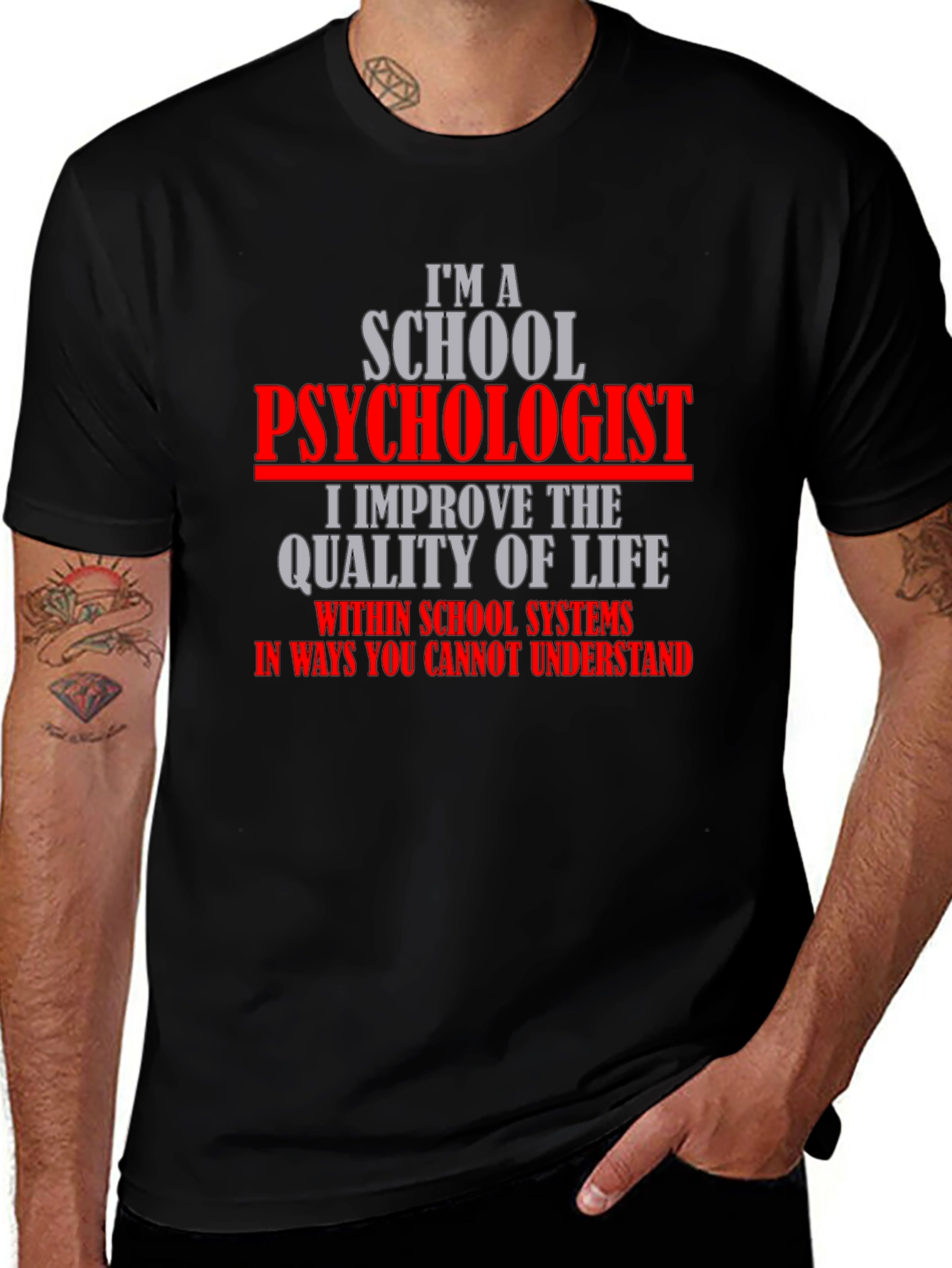 Variant 8 of School Psychologist T-Shirt - Quality of Life Improvement